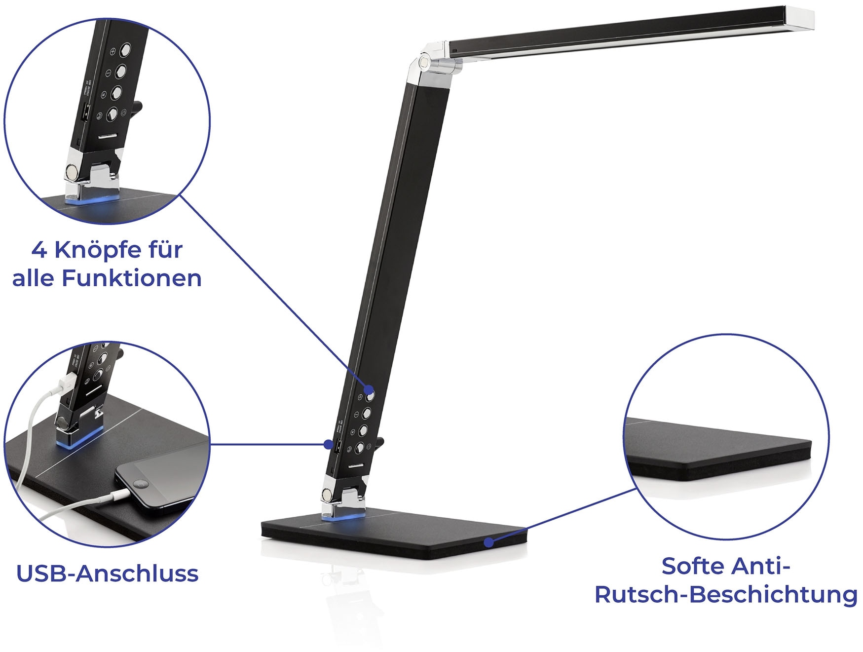 Maximex Schreibtischleuchte, Leuchtmittel LED-Modul | LED fest integriert