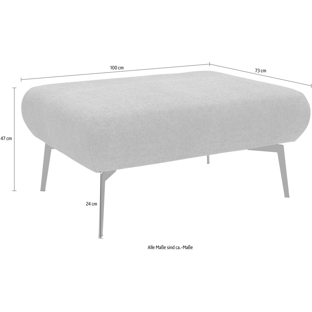 andas Polsterhocker »Horna«, Schöne Serienergänzung, Höhe 47 cm