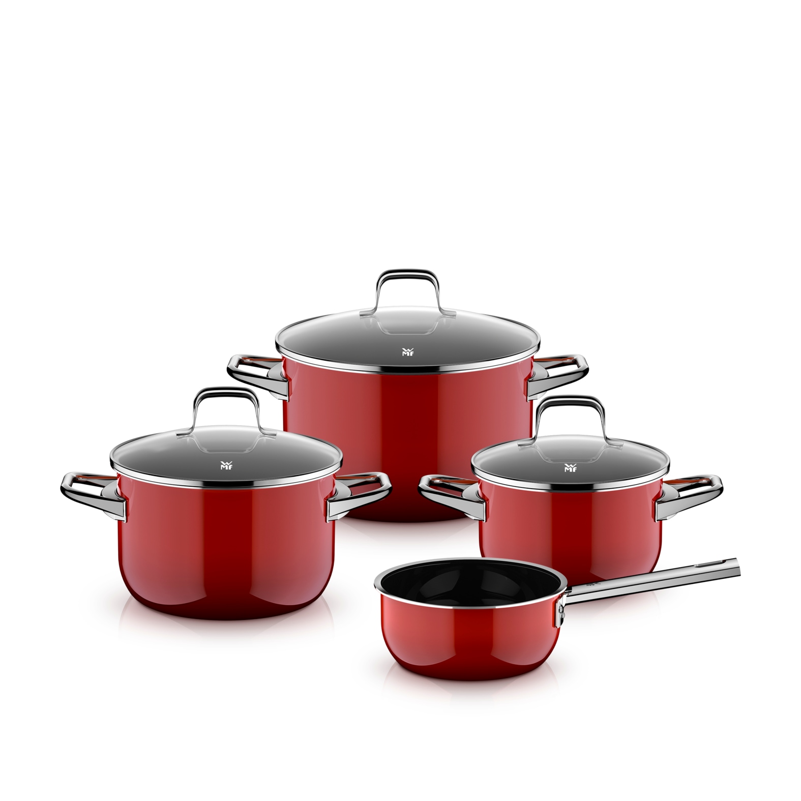 WMF Topf-Set »Fusiontec Essential Pro« Set, 7 tlg. tlg. Edelstahl | Glas