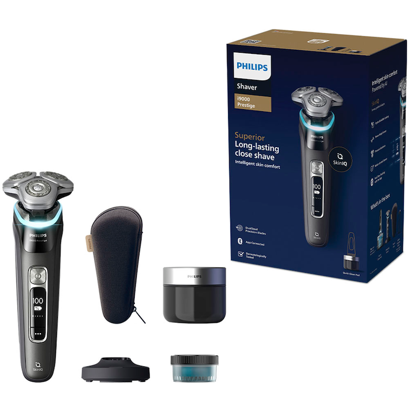 PHILIPS Elektrorasierer »Series i9000 Prestige XP9202/10« integrierter Präzisionstrimmer mit SkinIQ Technologie, inkl. Ladestand, Reiseetui...