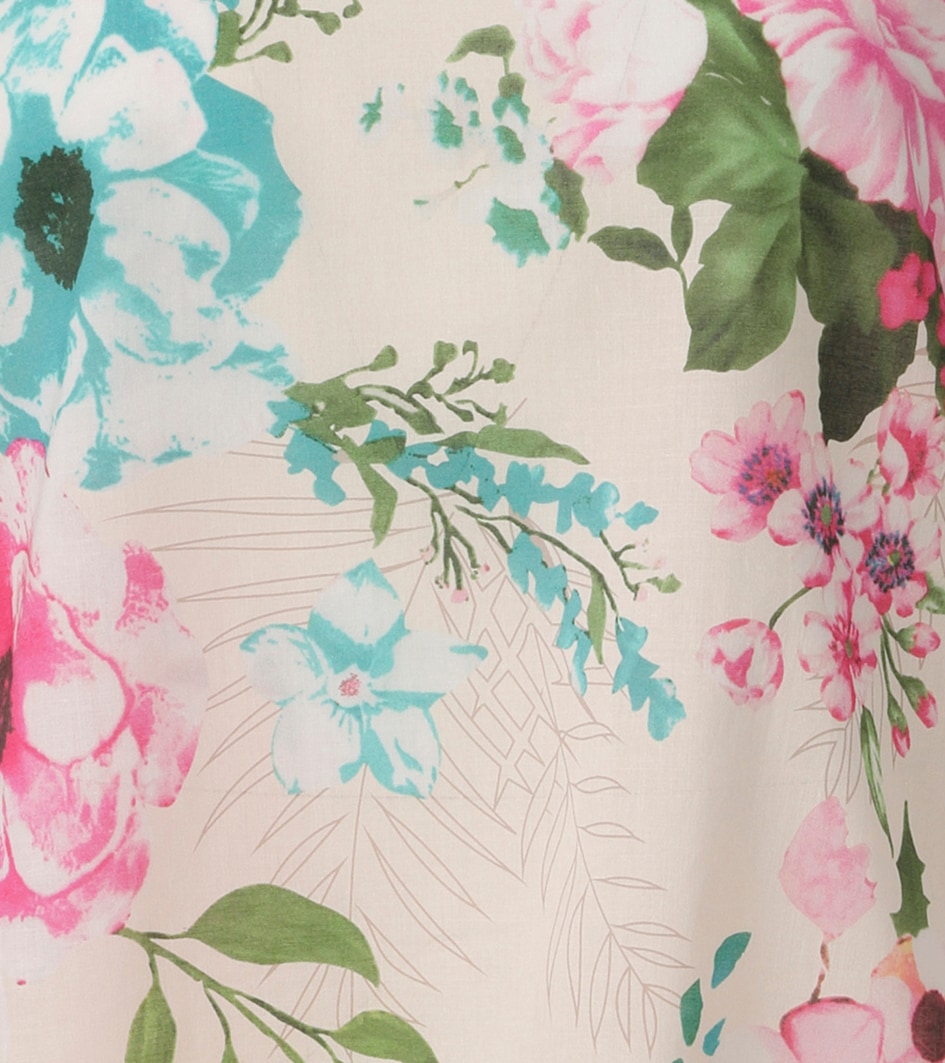 Aniston CASUAL Schlupfbluse mit farbenfrohem Blumendruck - jedes Teil ein Unikat - NEUE KOLLEKTION