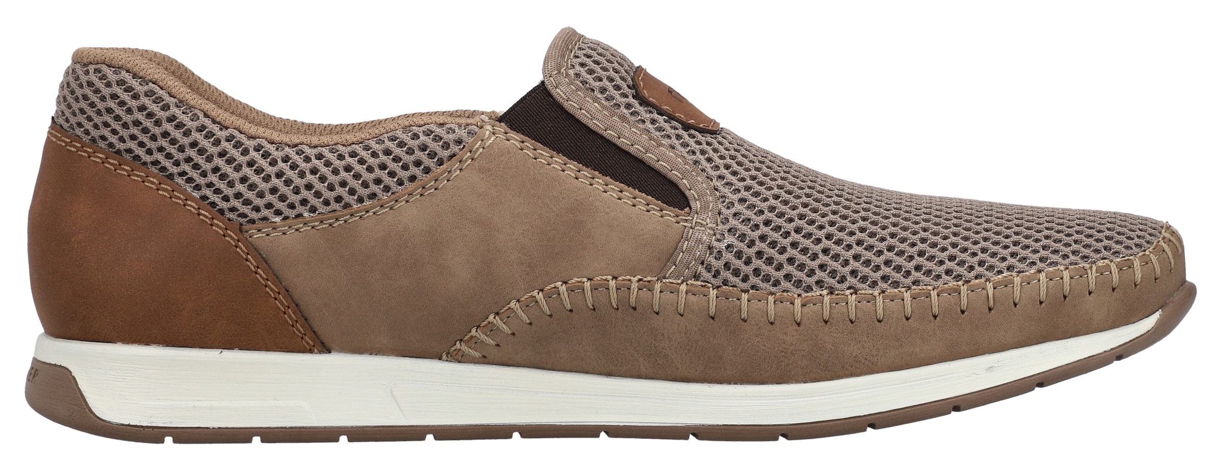 Rieker Slipper  Slip-on Sneaker, Schlupfschuh mit Stretcheinsätze