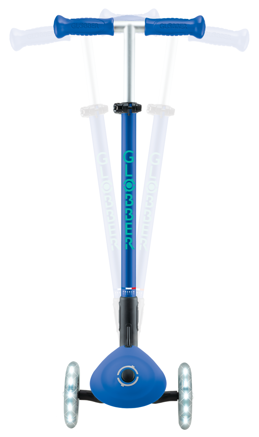 Globber Tretroller »ELITE LIGHTS, mit Leuchtrollen« mit Leuchtrollen