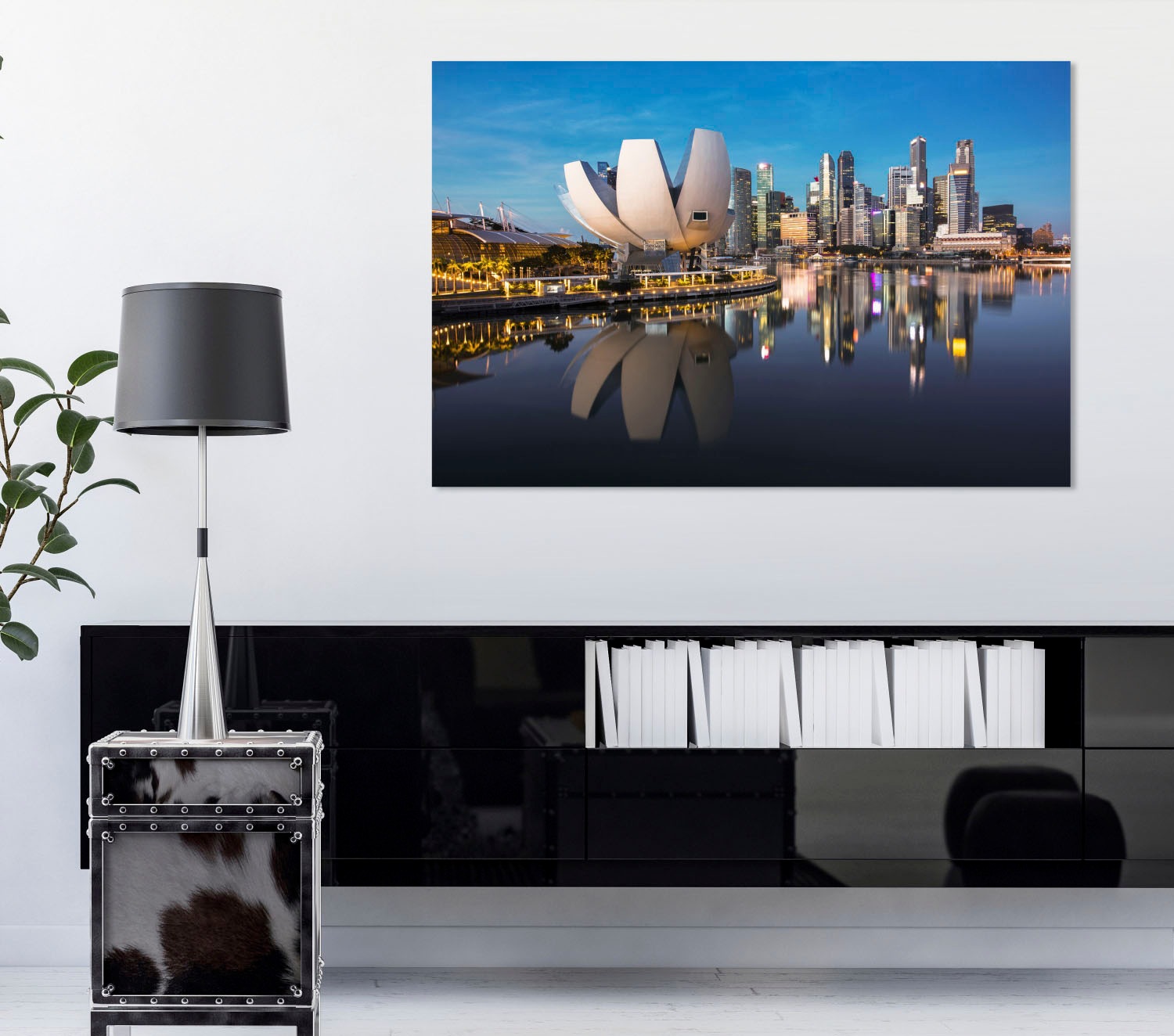 queence Acrylglasbild »Am Wasser« Elemente der Architektur   Gebäude   Skyl günstig online kaufen