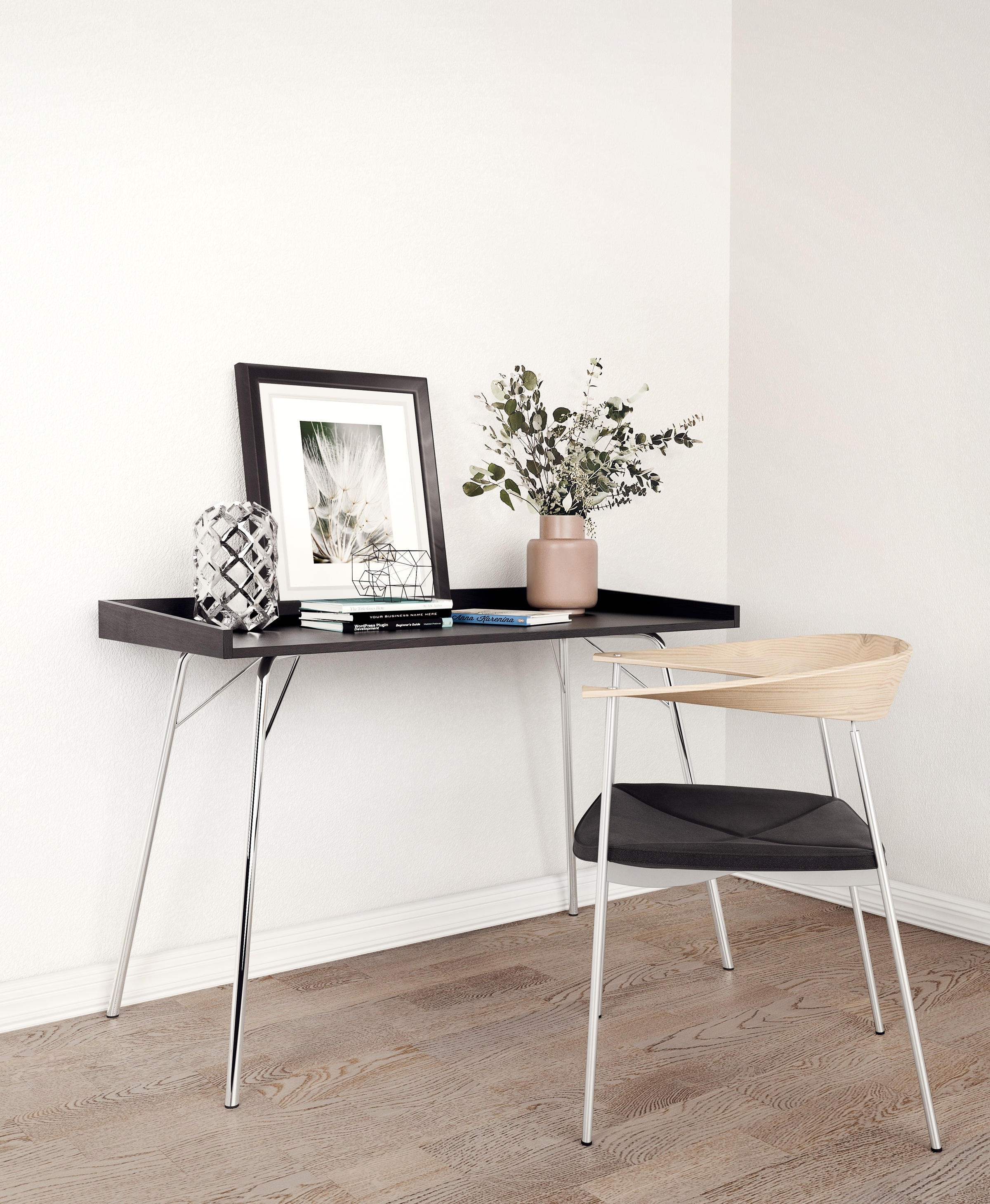 Woodman Schreibtisch Holzfurnier aus Eiche, Breite 115 cm, FSC®-zertifizier günstig online kaufen