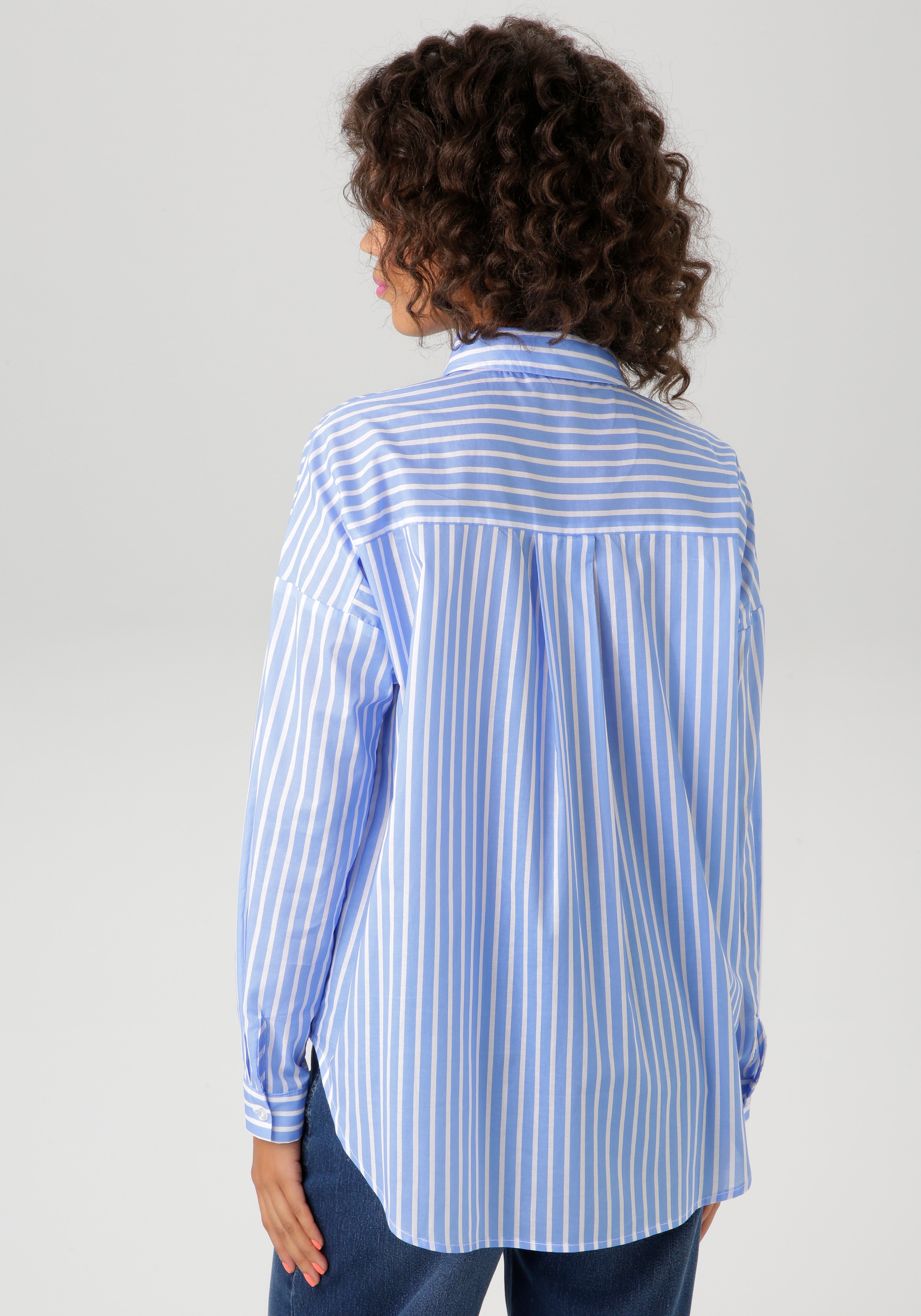 Aniston CASUAL Hemdbluse, im Streifen-Dessin