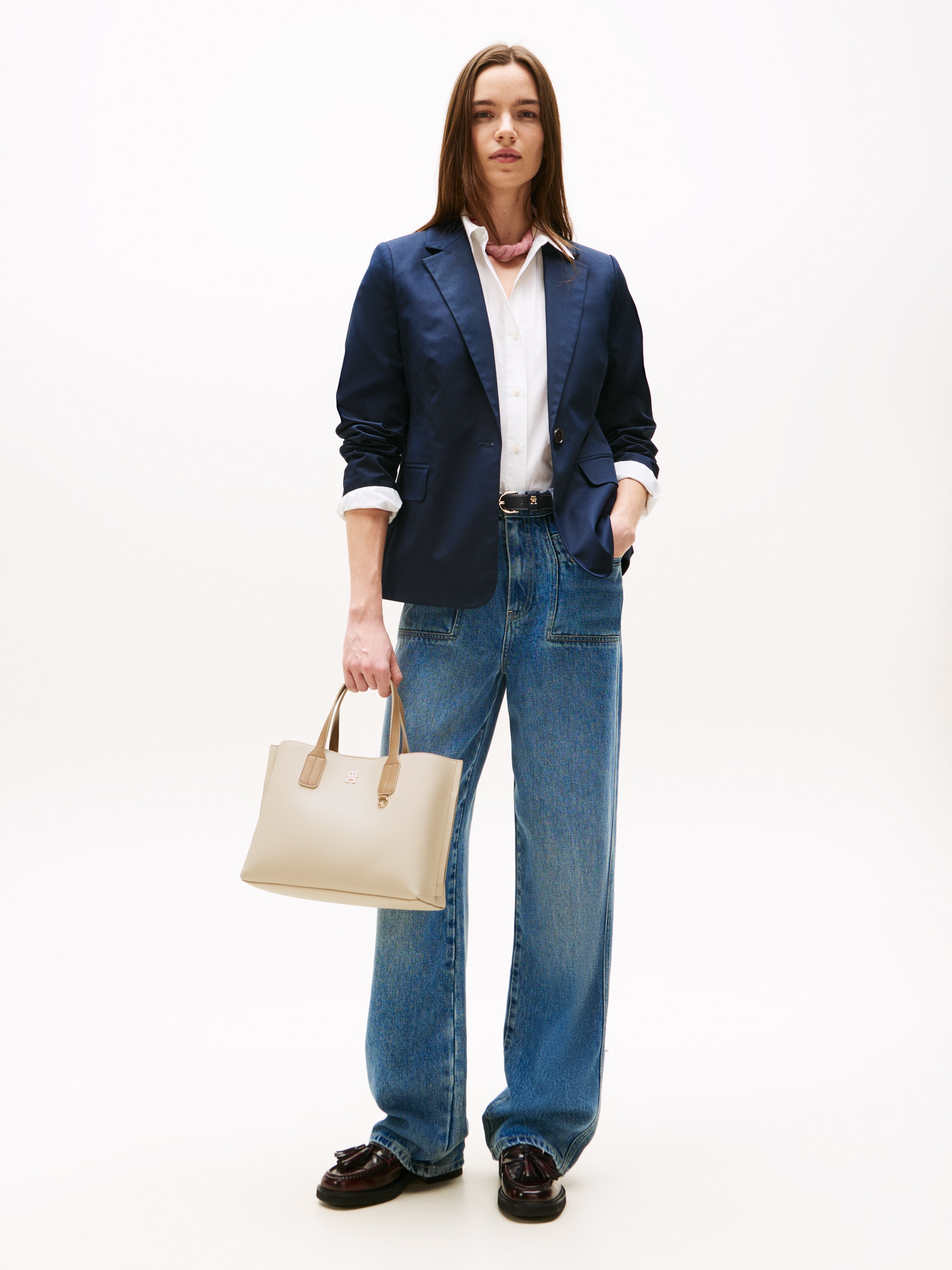 Tommy Hilfiger Henkeltasche »TH DISTINCT MINI TOTE«, Damen Umhängetasche, Tragetasche mit praktischer RV-Innentasche