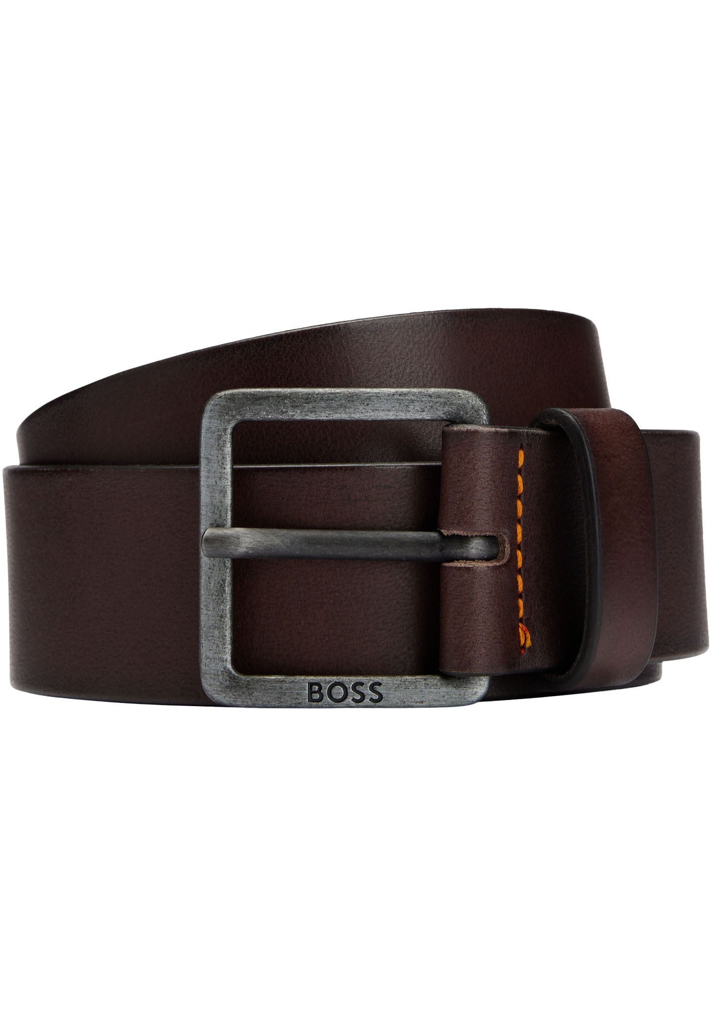BOSS Ledergürtel »Jeeko_Sz40«, mit BOSS Logo-Schriftzug auf der Schließe