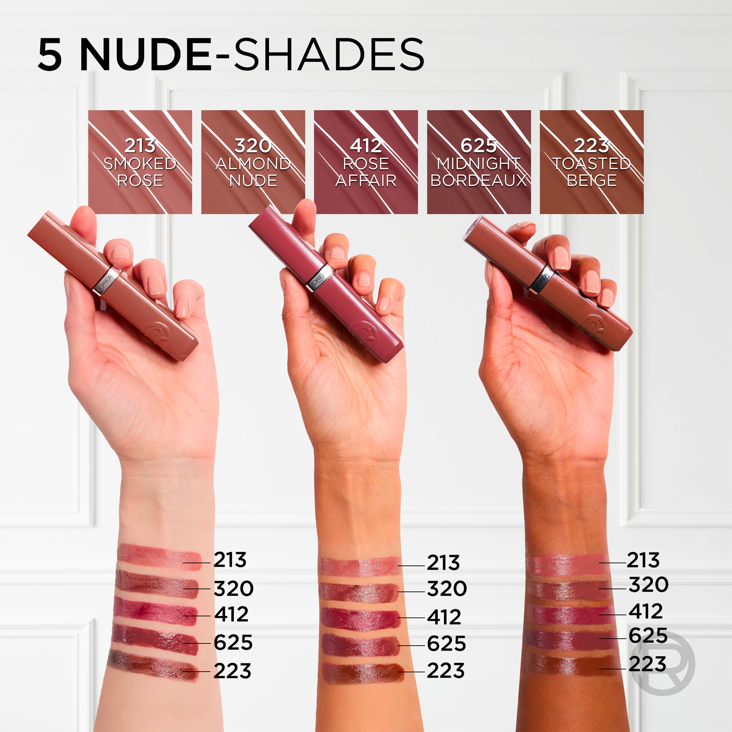 L'ORÉAL PARIS Lippenstift »INFAILLIBLE LAQUE RESISTANCE 16H« für langanhaltenden Glanz und intensive Feuchtigkeit