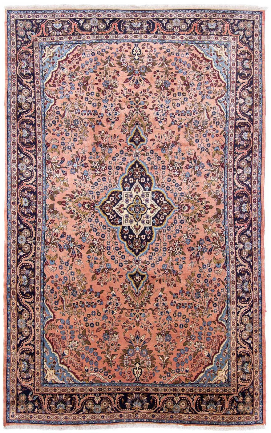 morgenland Wollteppich »Mehraban Medaillon Ruggine 320 x 202 cm«, rechtecki günstig online kaufen