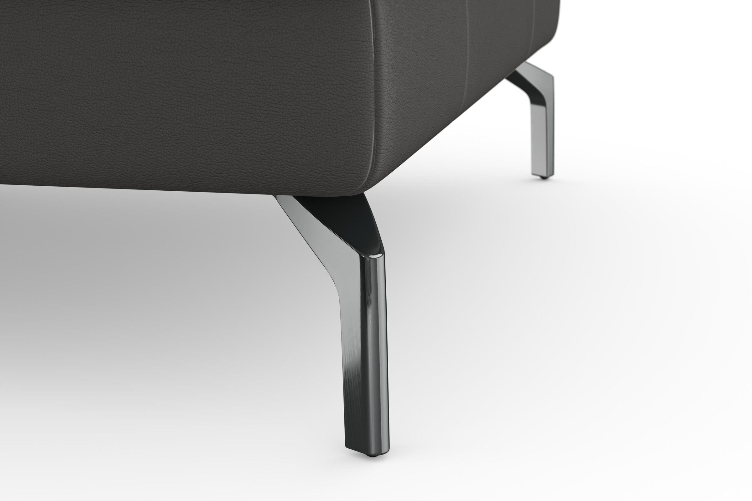 sit&more Ecksofa »Bendigo L-Form«, inklusive Sitztiefenverstellung, Bodenfreiheit 15 cm, 2 Fußfarben