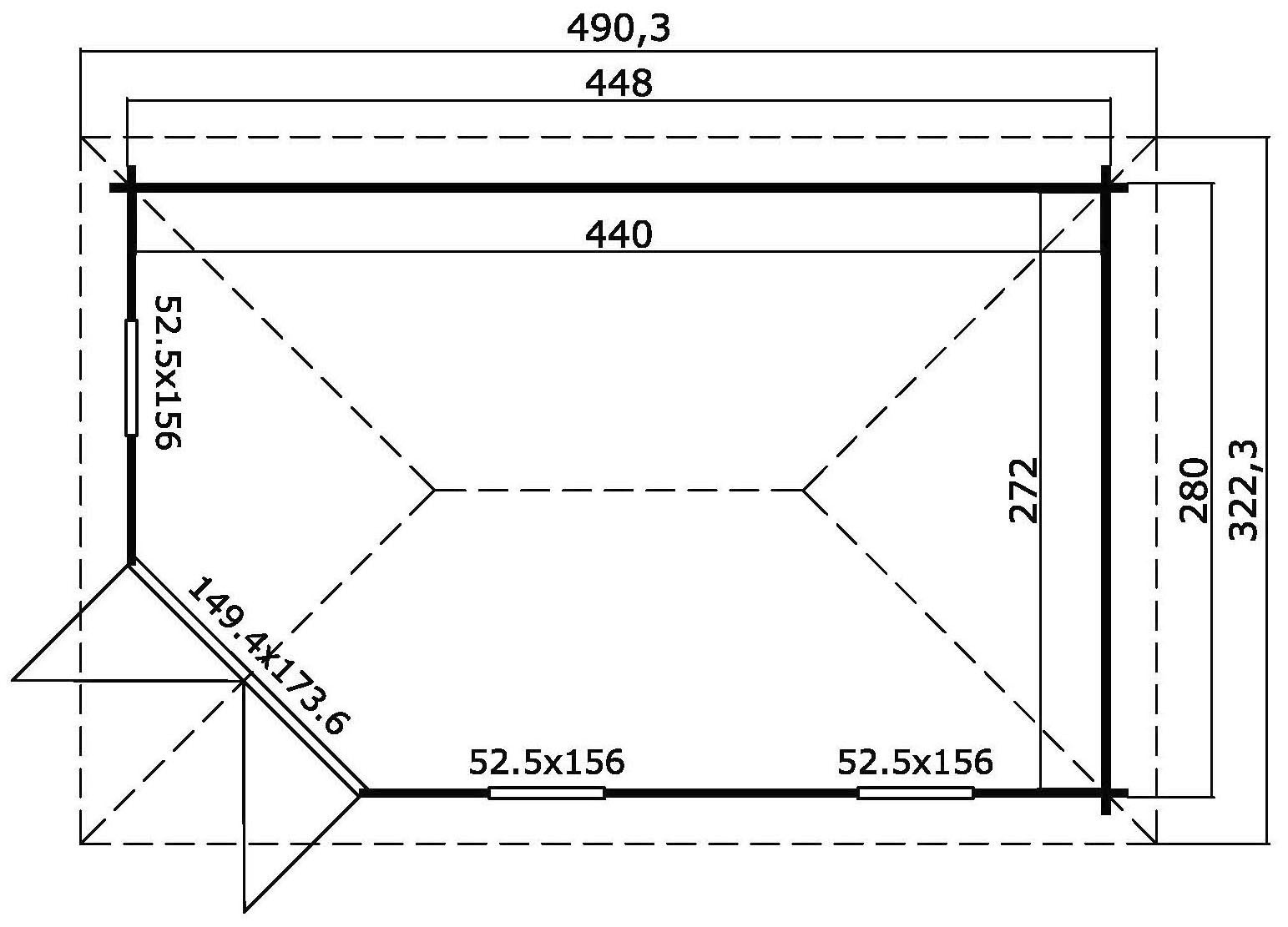 LASITA MAJA Gartenhaus »EDINBURGH«
