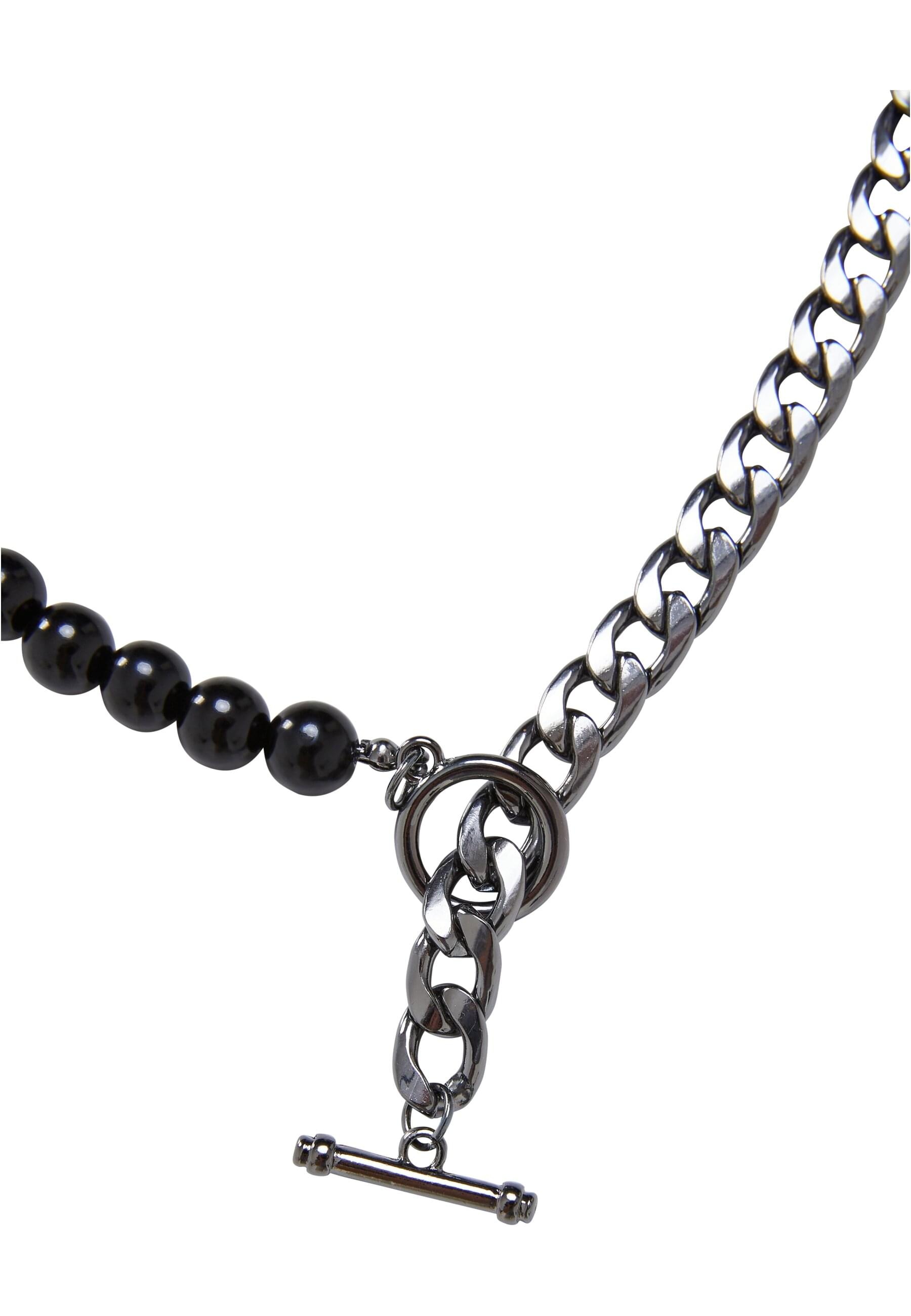 URBAN CLASSICS Schnürsenkel »Urban Classics Unisex Half Pearl Exchangable Necklace 2-Pack«