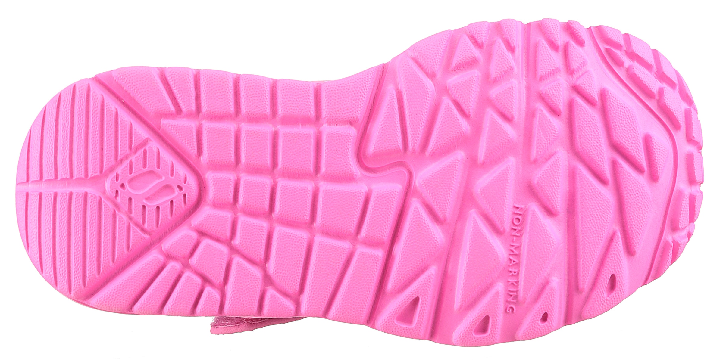 Skechers Sneaker »UNO LITE«, Klettschuh mit bunten Herzen, Größenschablone zum Download