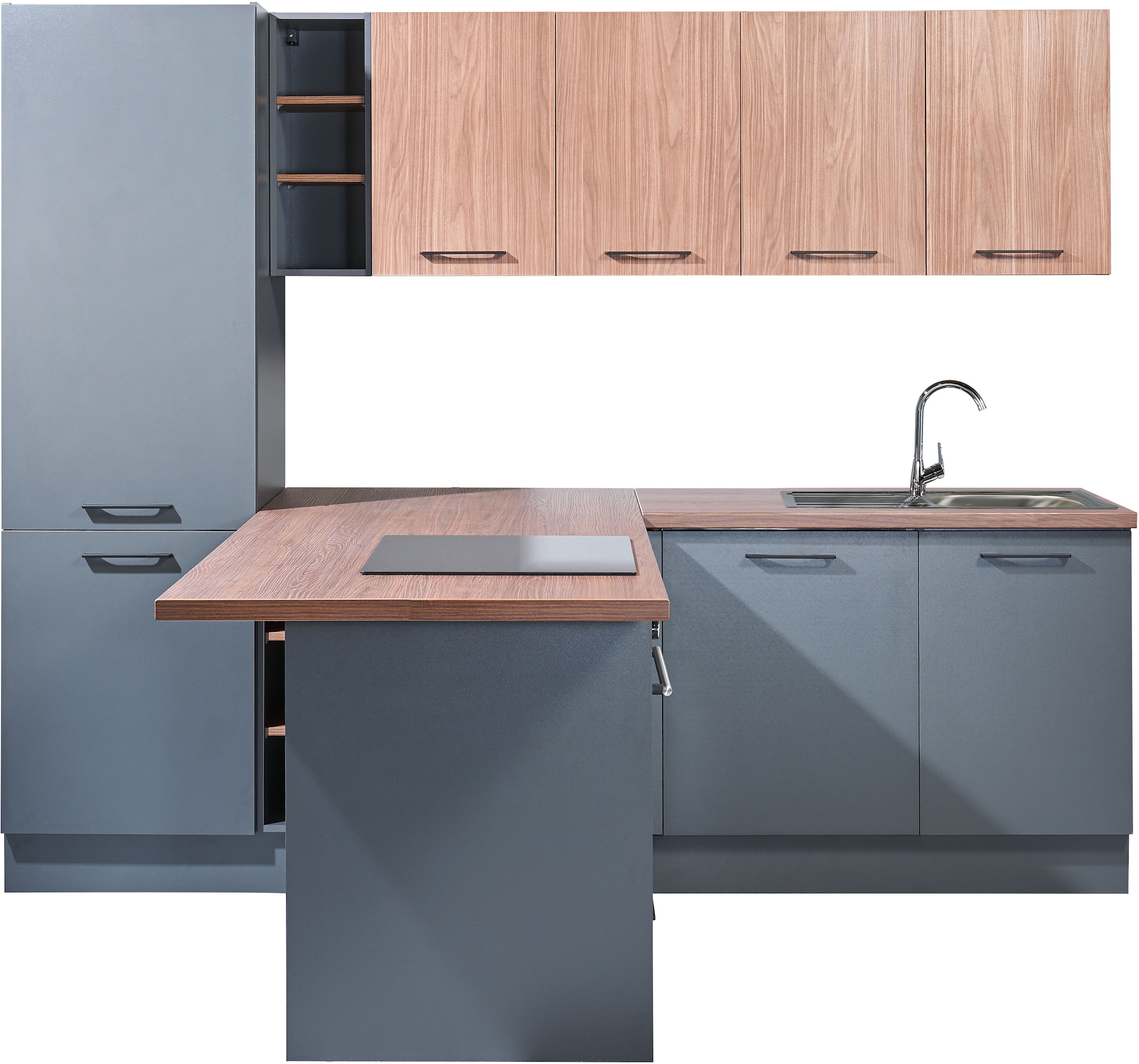 BASIC by Balculina Küchenzeile »Girona B/H/T 265x211x200 cm« Breite 265cm, günstig online kaufen