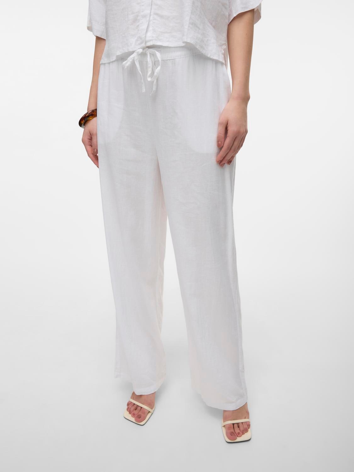 Vero Moda Schlupfhose »VMLINN LINEN PANTS WVN NOOS«, Sommerhose