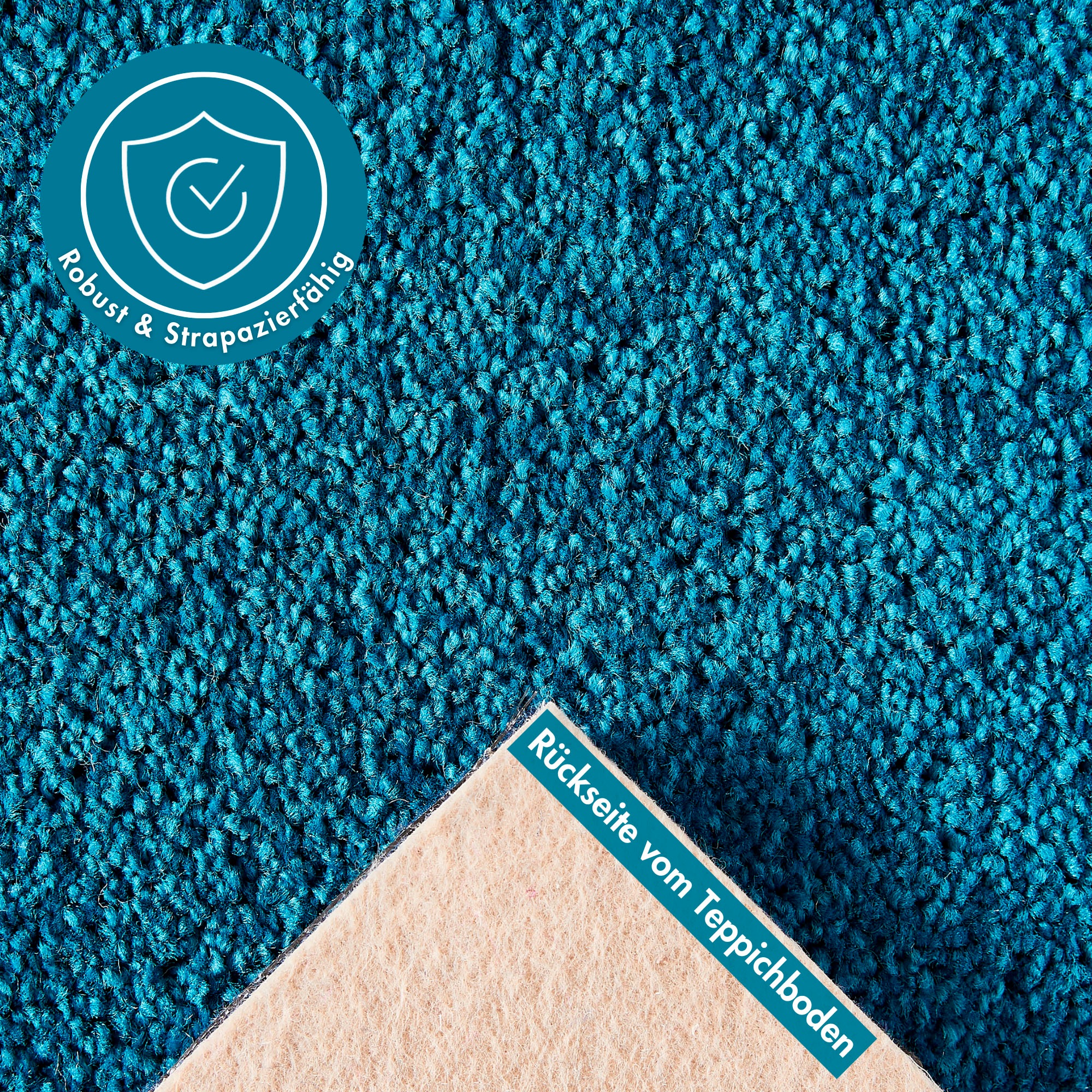 Andiamo Teppichboden »Sophie, Frisee-Velours, Made in Netherlands«, rechtec günstig online kaufen