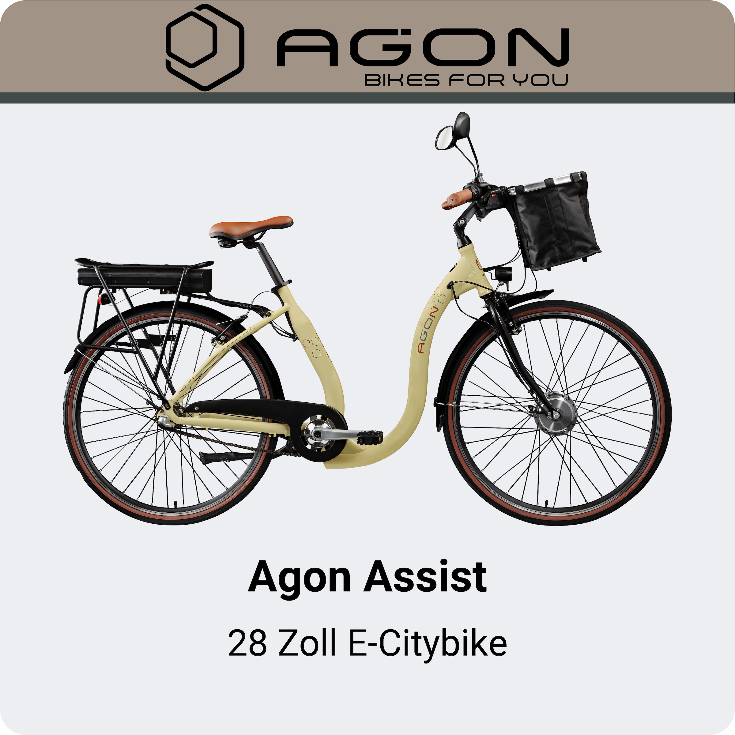 AGON »Assist« 3 Gang Nabenschaltung Frontmotor 250 W tiefer Einstieg