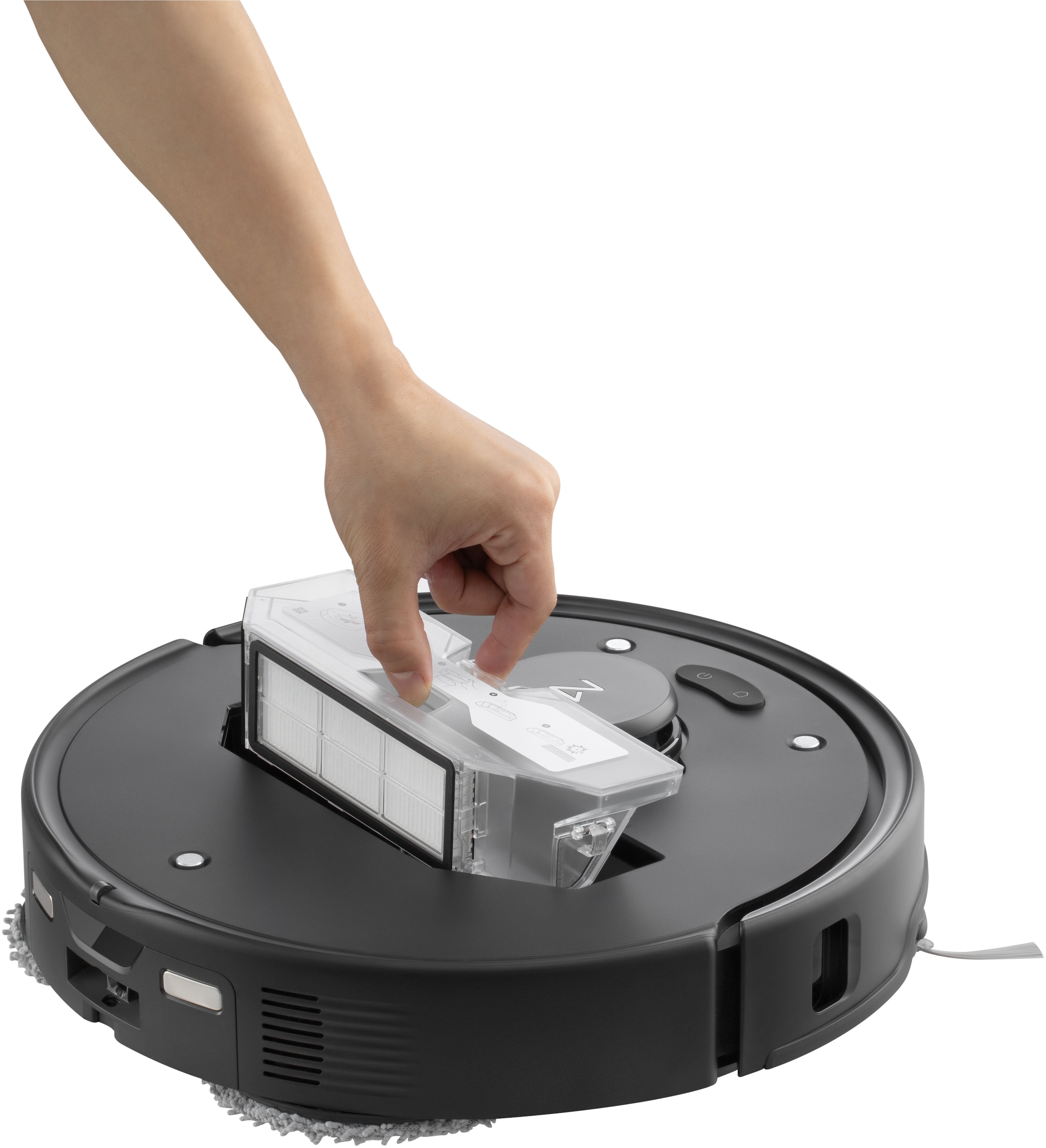 Roborock Saugroboter »Roborock Qrevo Edge 5V1 mit Wischfunktion, virtuelle Sperrzonen,« intellig. Software, präzise Raumzuordnung, individ. Reinigungspläne