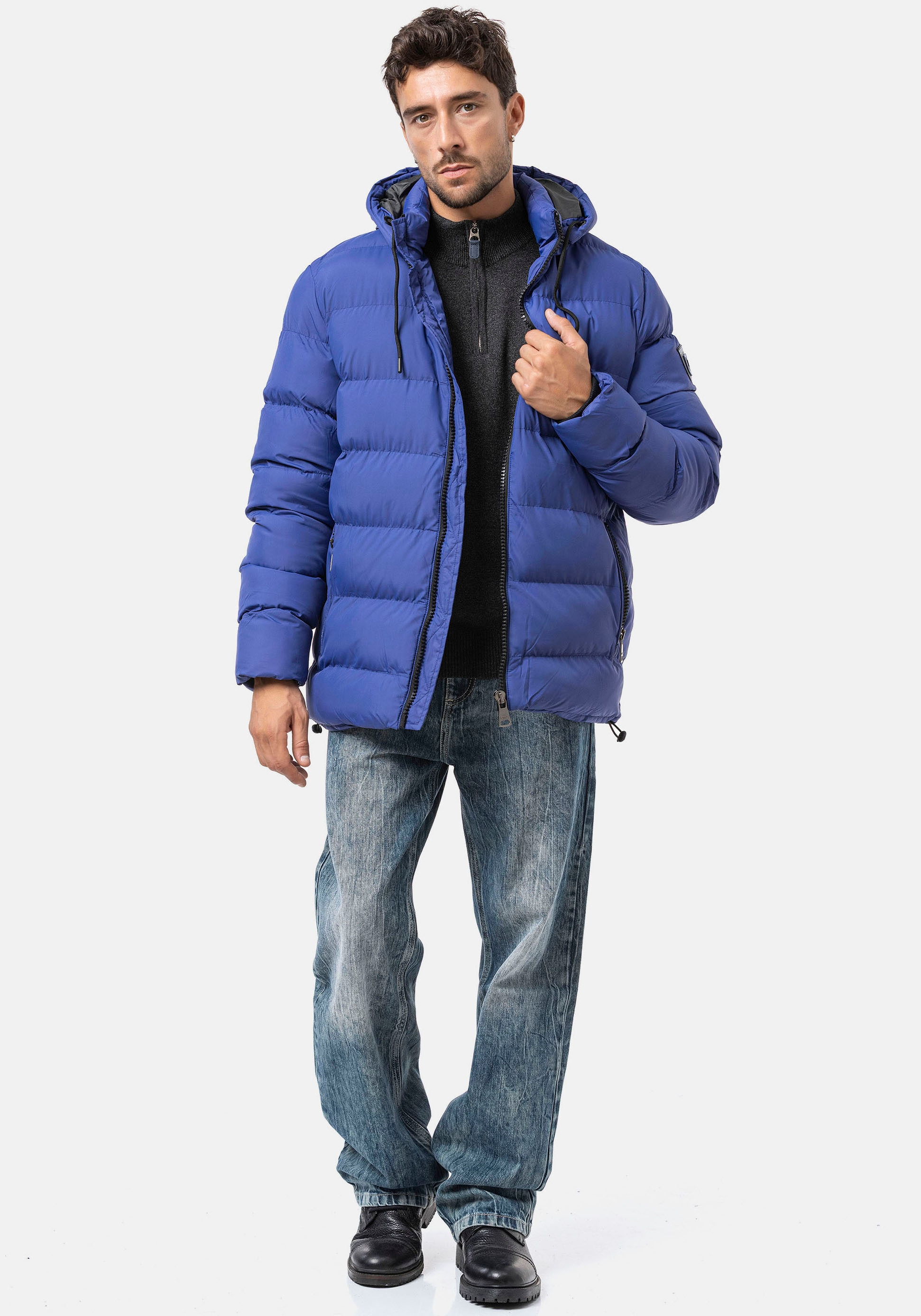 Cipo & Baxx Steppjacke mit Kapuze