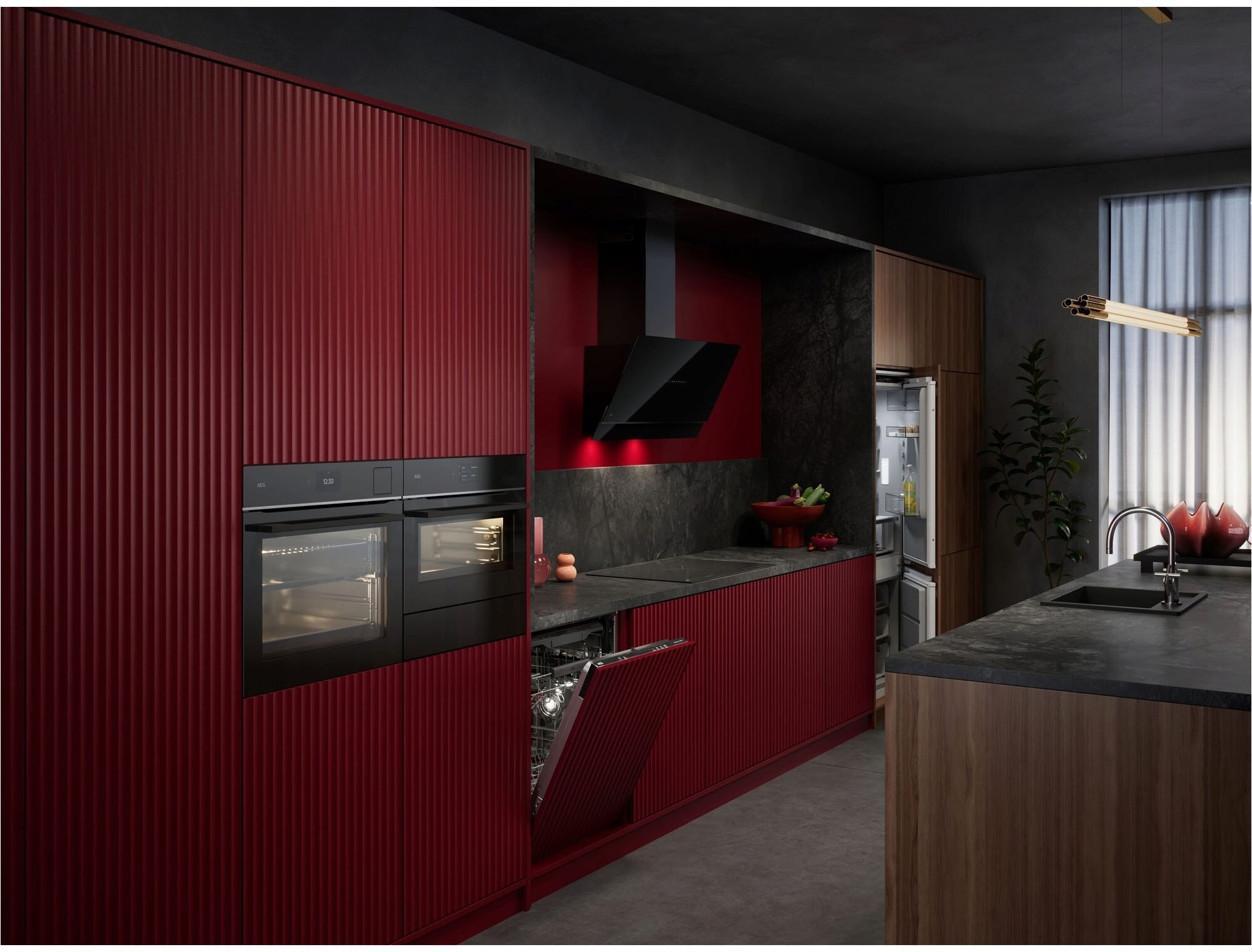 AEG Induktions-Kochfeld »TO841A0FIT« rahmenloses Design, vier Kochzonen, 14 Leistungsstufen