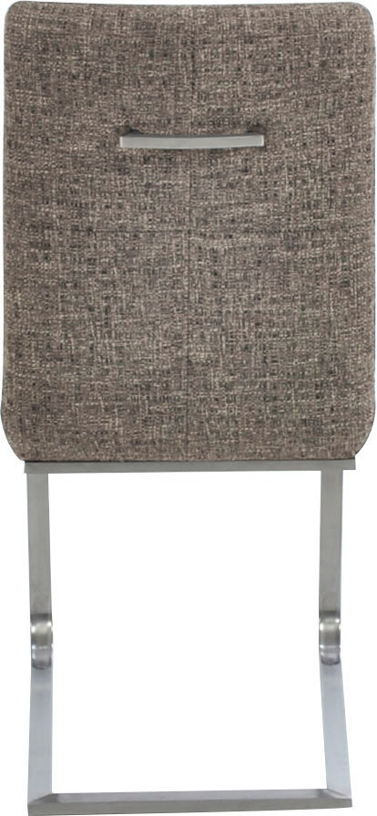 K+W Komfort & Wohnen Freischwinger »Giacomo II«, (Set), 2 St., Microfaser 785, mit Metallgriff am Rücken, Sitz und Rücken gesteppt in Materialmix