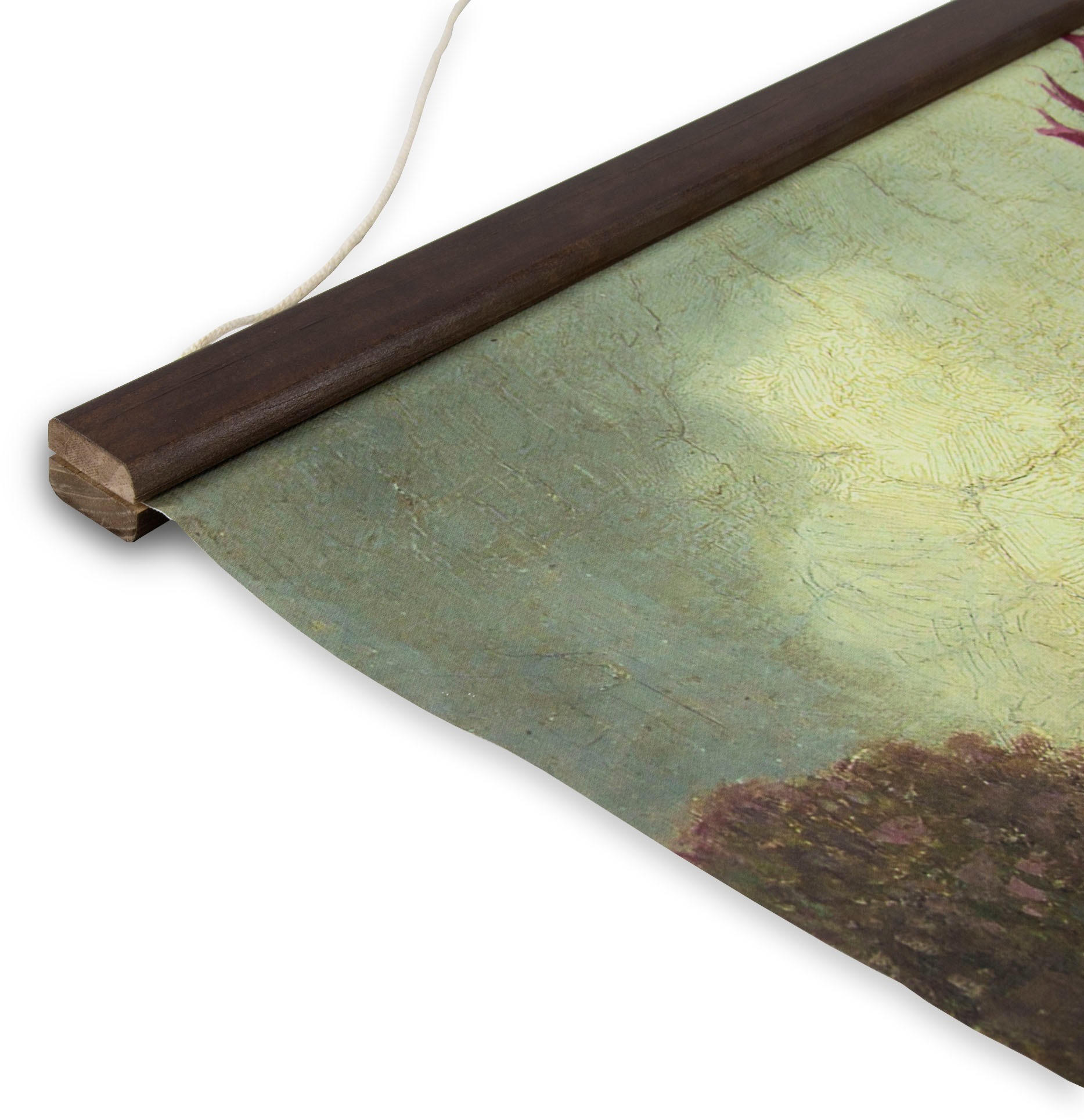 Art for the home Leinwandbild »Vogel Landschaft«, (1 St.), Luxus Kakemono Leinen Wandposter 100x70cm