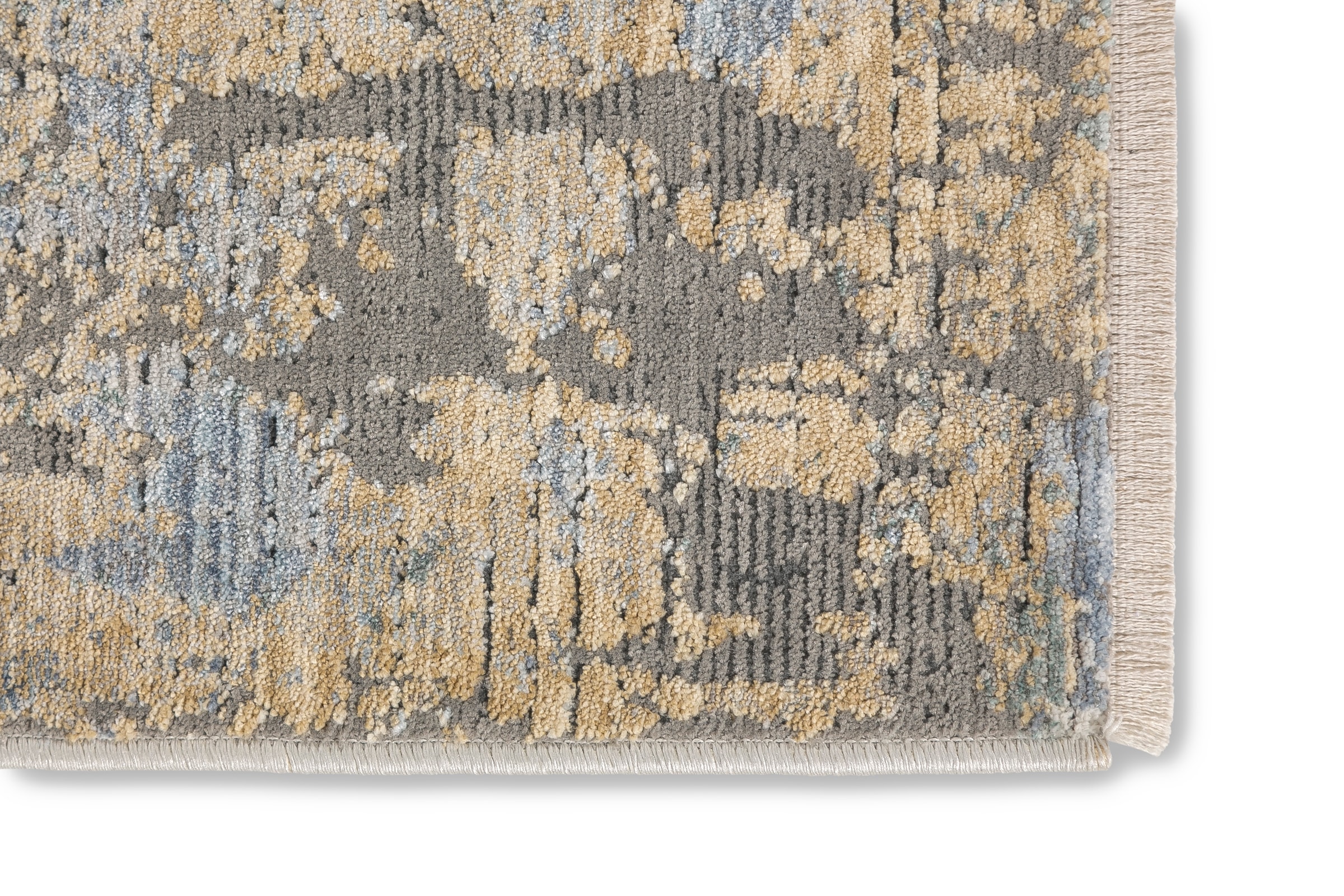 ASTRA Teppich »Calea 241«, rechteckig, 6 mm Höhe, Kurzflor mit Fransen, Hoch Tief Struktur, Wohnzimmer