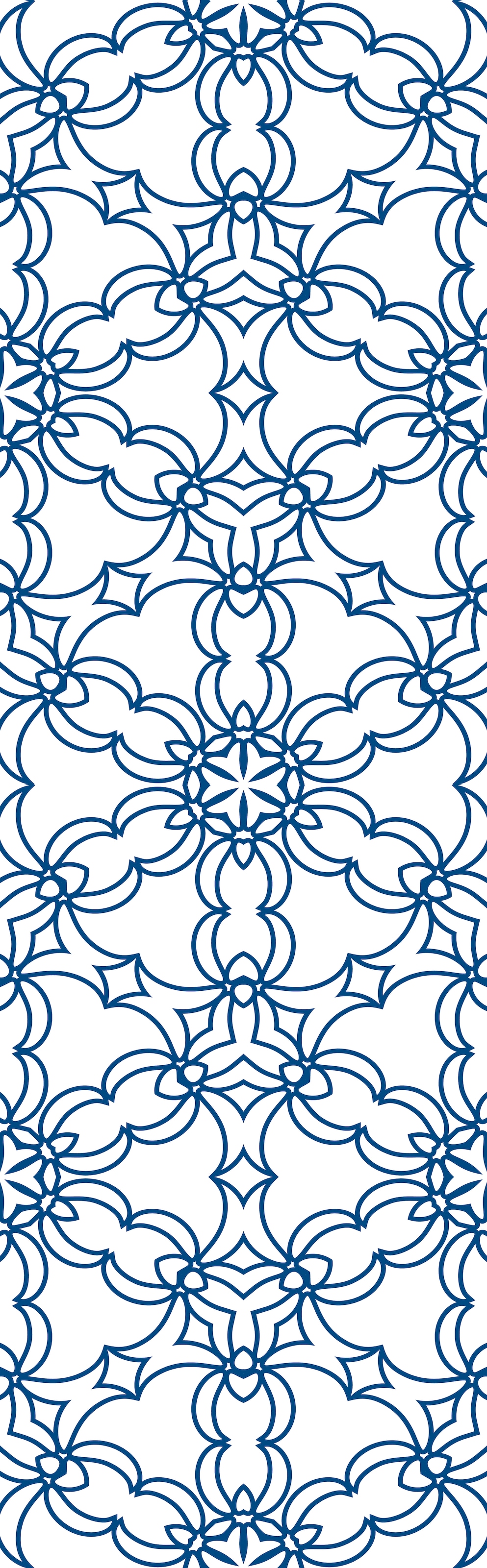 queence Vinyltapete »Muster-Blau« 3D-Optik | Motiv | bedruckt | clean glatt 90x250cm, selbstklebend, kinderleichte Anbringung, , Sticker