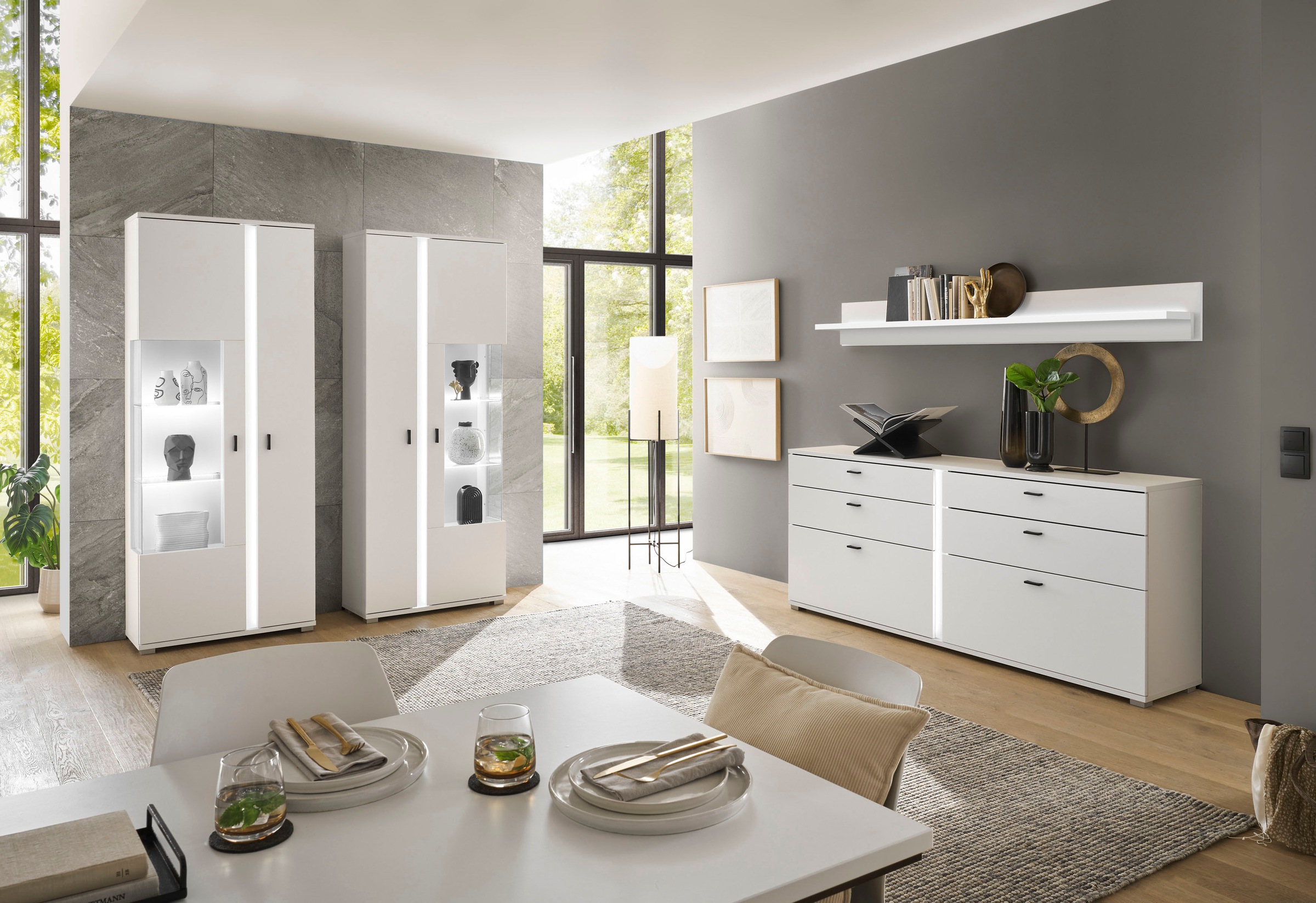 INOSIGN Wandboard »LONG ISLAND«, in moderner Trendfarbe, inklusive Beleuchtung