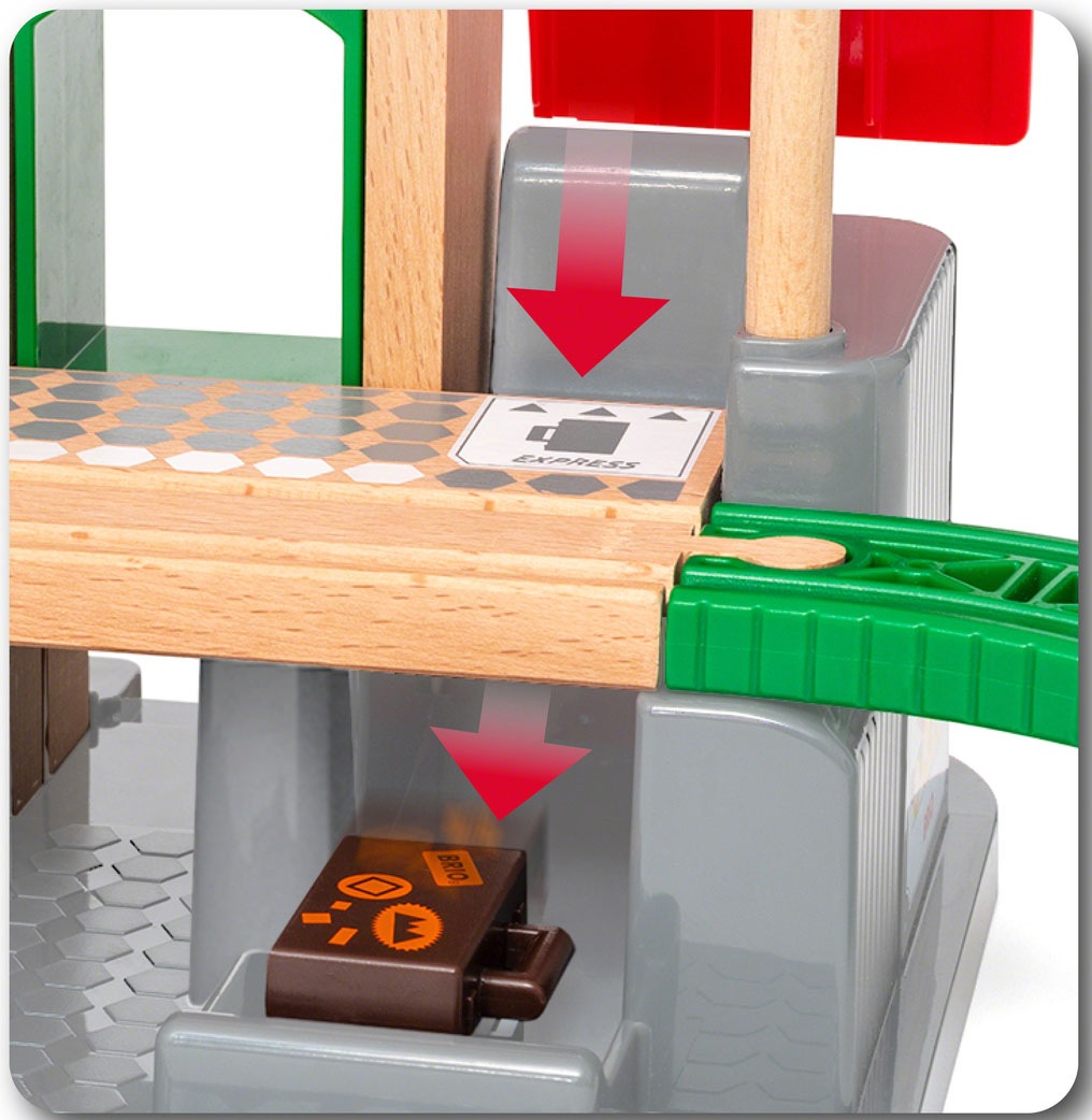 BRIO® Spielzeug-Eisenbahn »BRIO® WORLD, Großes City Bahnhof Set«, mit Soundeffekten; FSC® - schützt Wald - weltweit