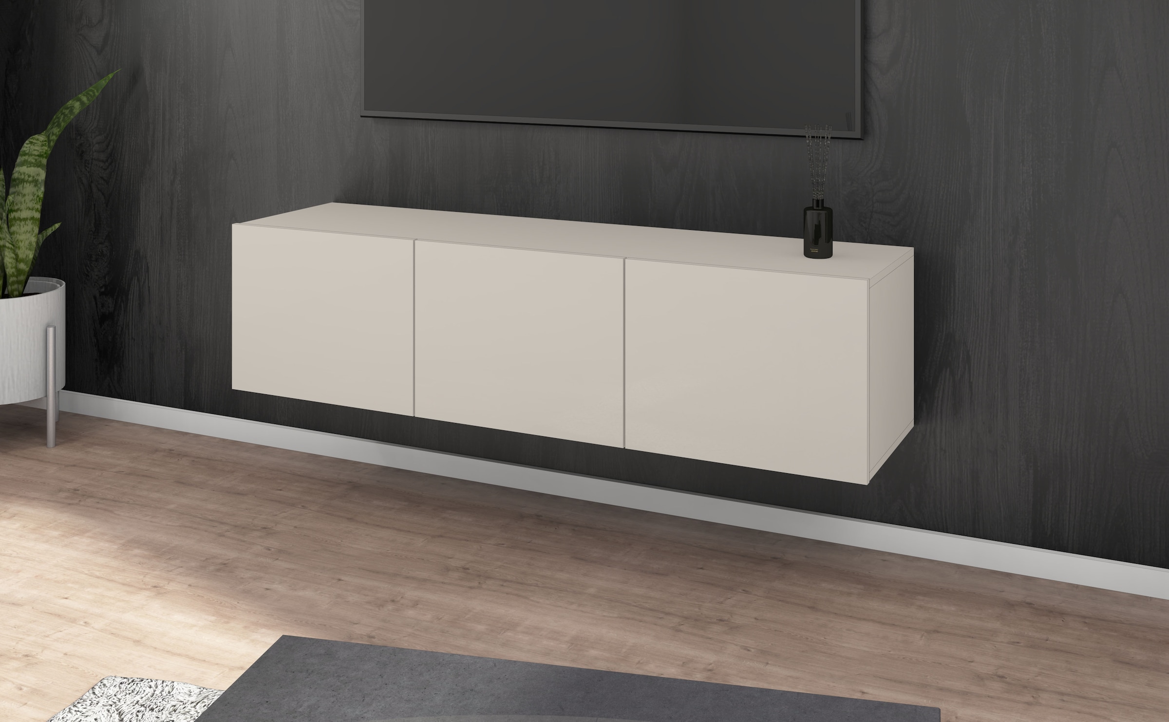 borchardt Möbel Lowboard »Sophia«, Breite 139 cm mit 3 Türen, stehend und hängend
