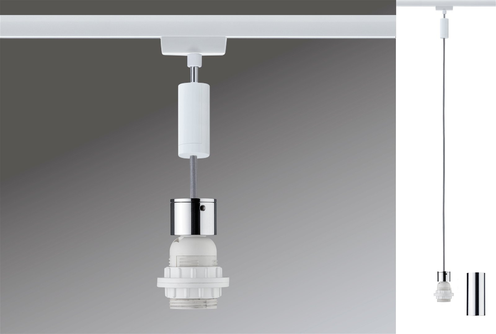 Paulmann Schienensystem-Leuchten »URail Pendel 2Easy E27 max. 20W dimmbar 230V«, dimmbar