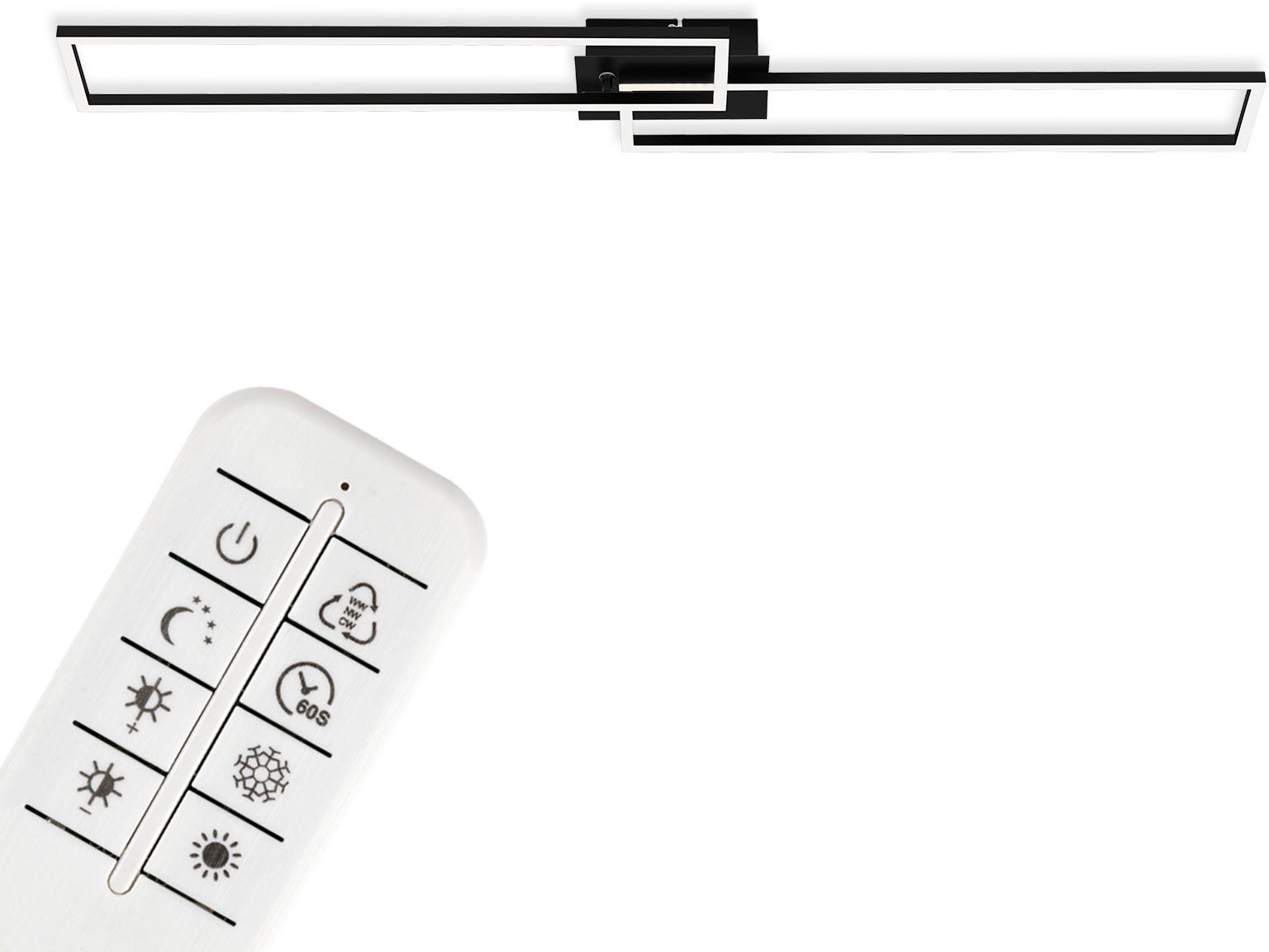 Briloner Leuchten LED Deckenleuchte »3145015 FRAME«, Leuchtmittel LED-Board günstig online kaufen