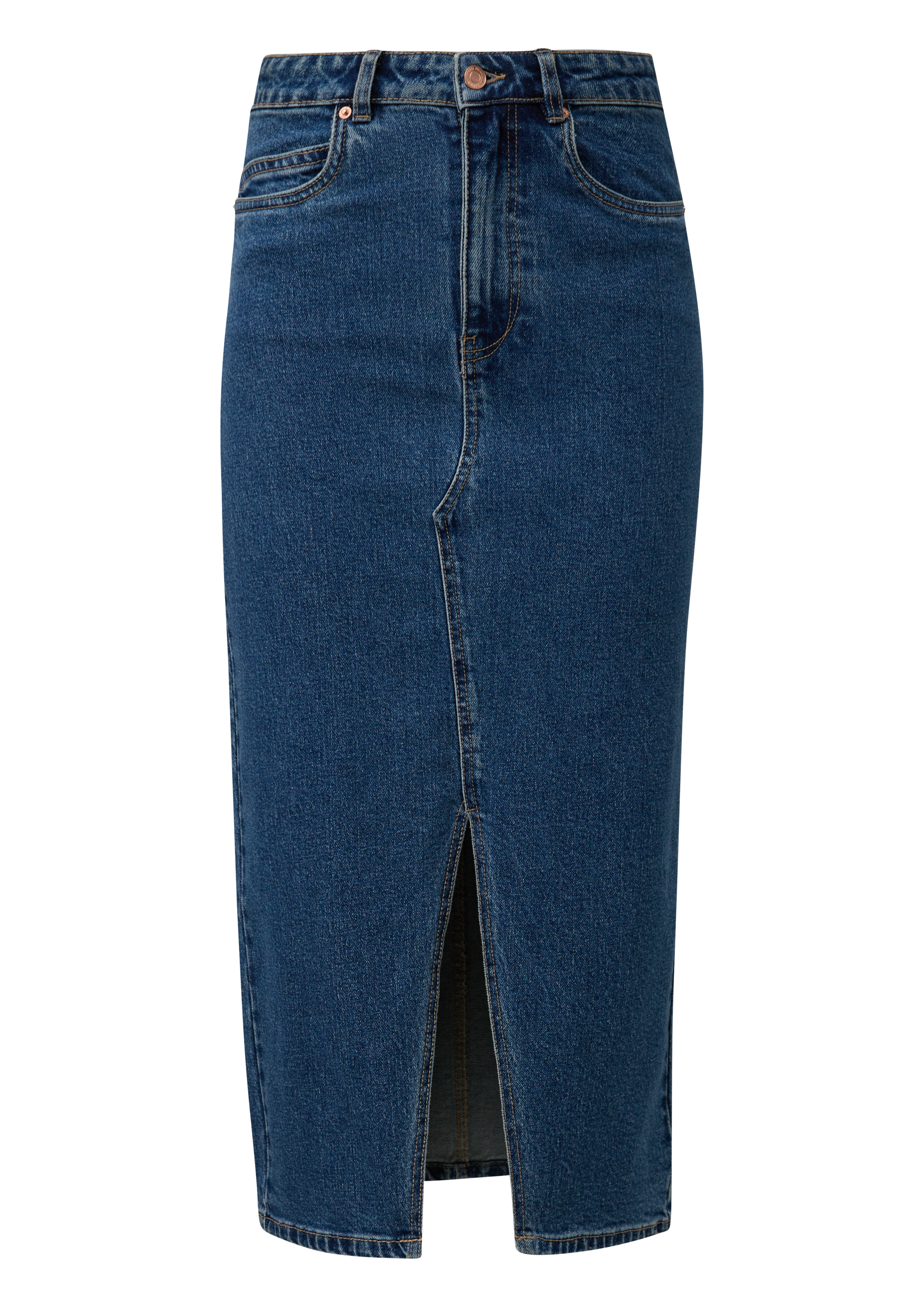 QS Jeansrock, mit Schlitz