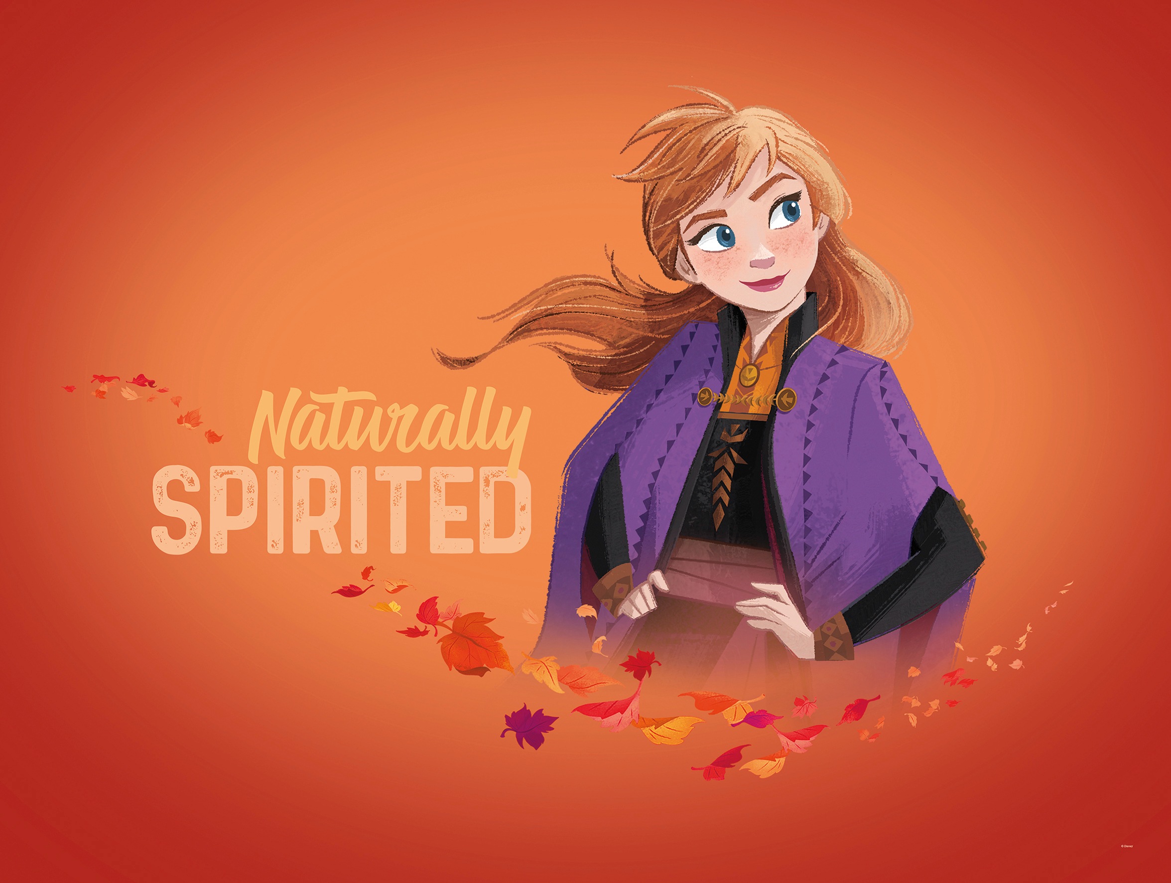 Komar Bild »Frozen 2 Anna Autumn Spirit«, Disney, (1 St.), Wandbild zur Dekoration im Kinderzimmer - ohne Rahmen