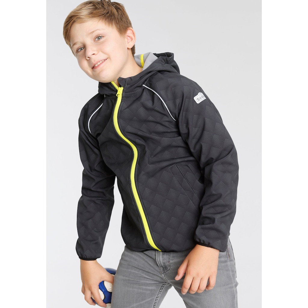 Scout Softshelljacke »DINOS«, mit Kapuze