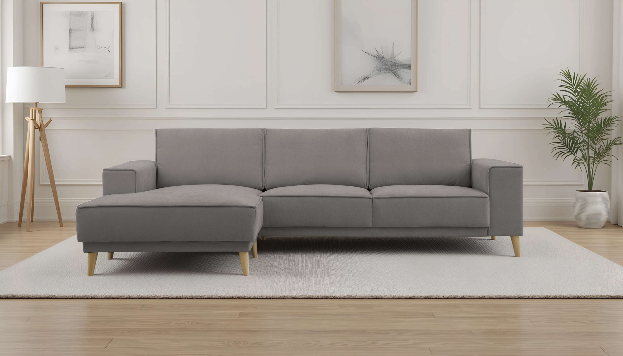OTTO home Ecksofa »Oland Skandi, weicher Chenille-Stoff« L-Form, 280 cm, We günstig online kaufen