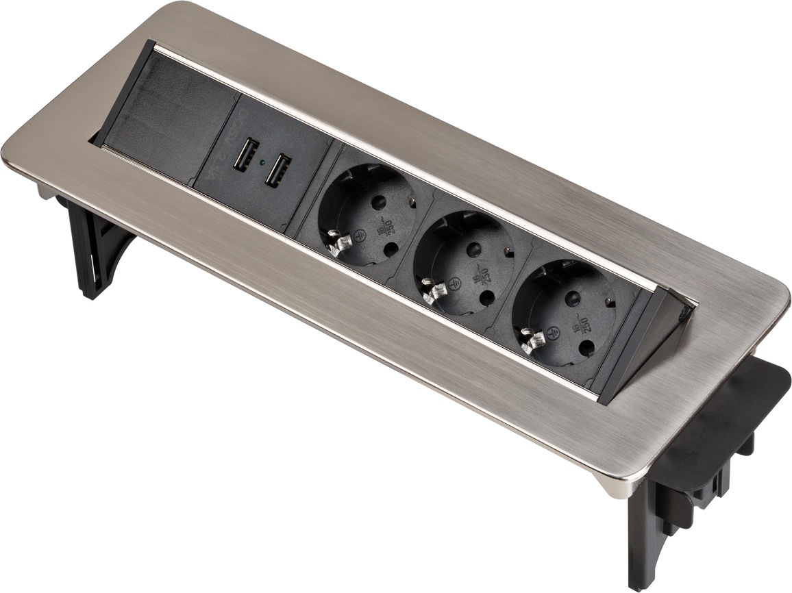 Brennenstuhl Steckdosenleiste »Indesk Power USB-Charger« 3-fach ( Kabelläng günstig online kaufen