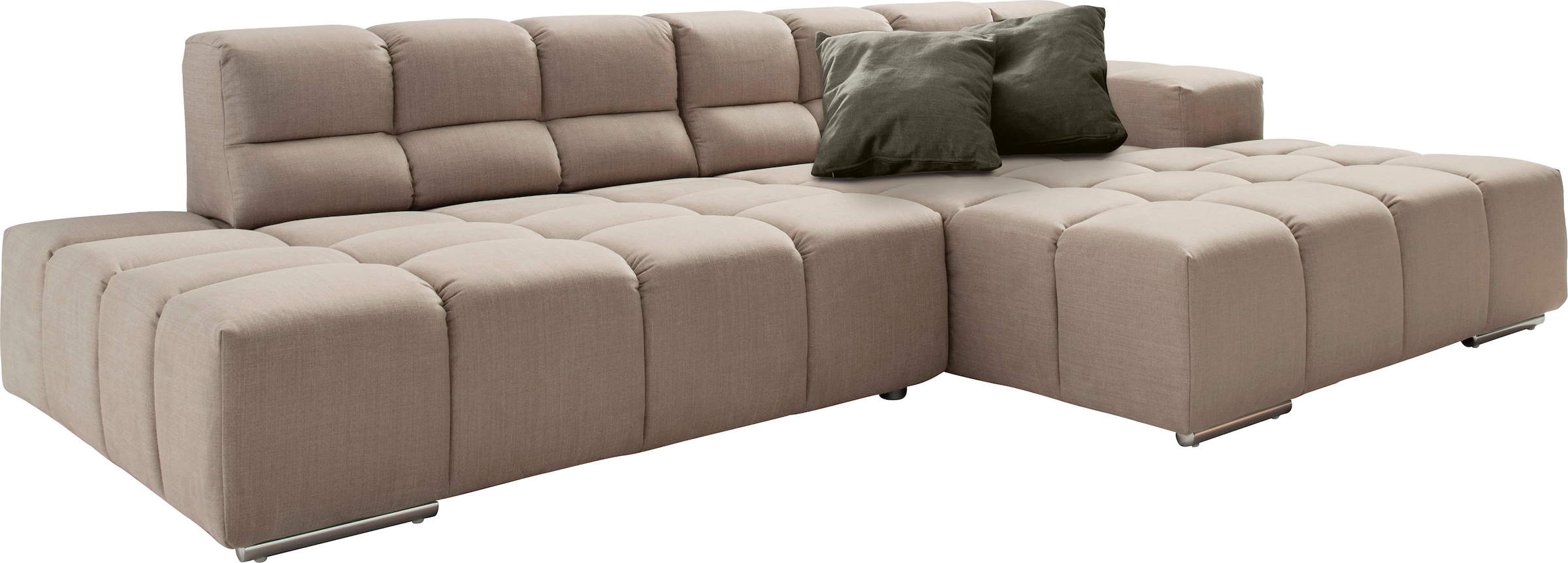 designwerk Ecksofa »Temple L-Form, tolles Designsofa«, mit Sitztiefenverste günstig online kaufen