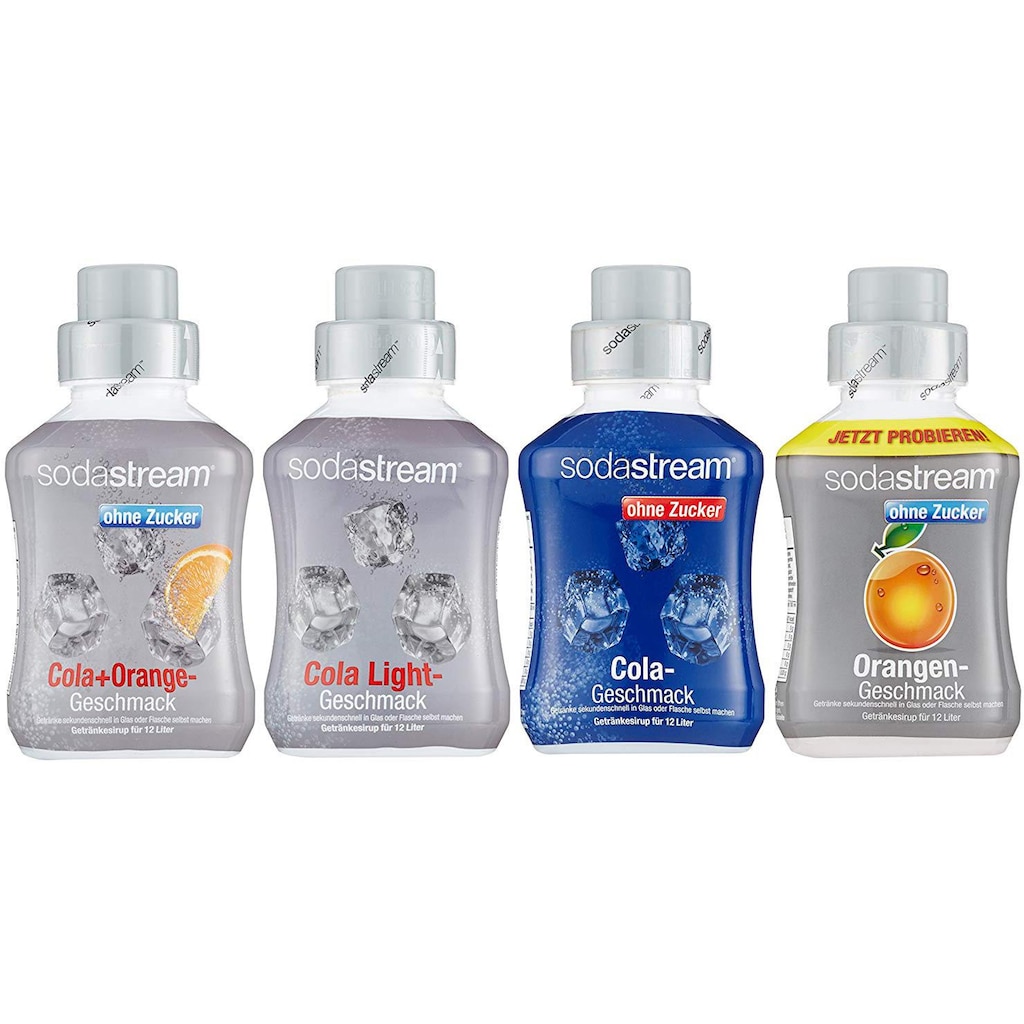 SodaStream Getränke-Sirup, Cola ohne Zucker; Orange ohne Zucker; Cola Light; Cola-Mix ohne Zucker