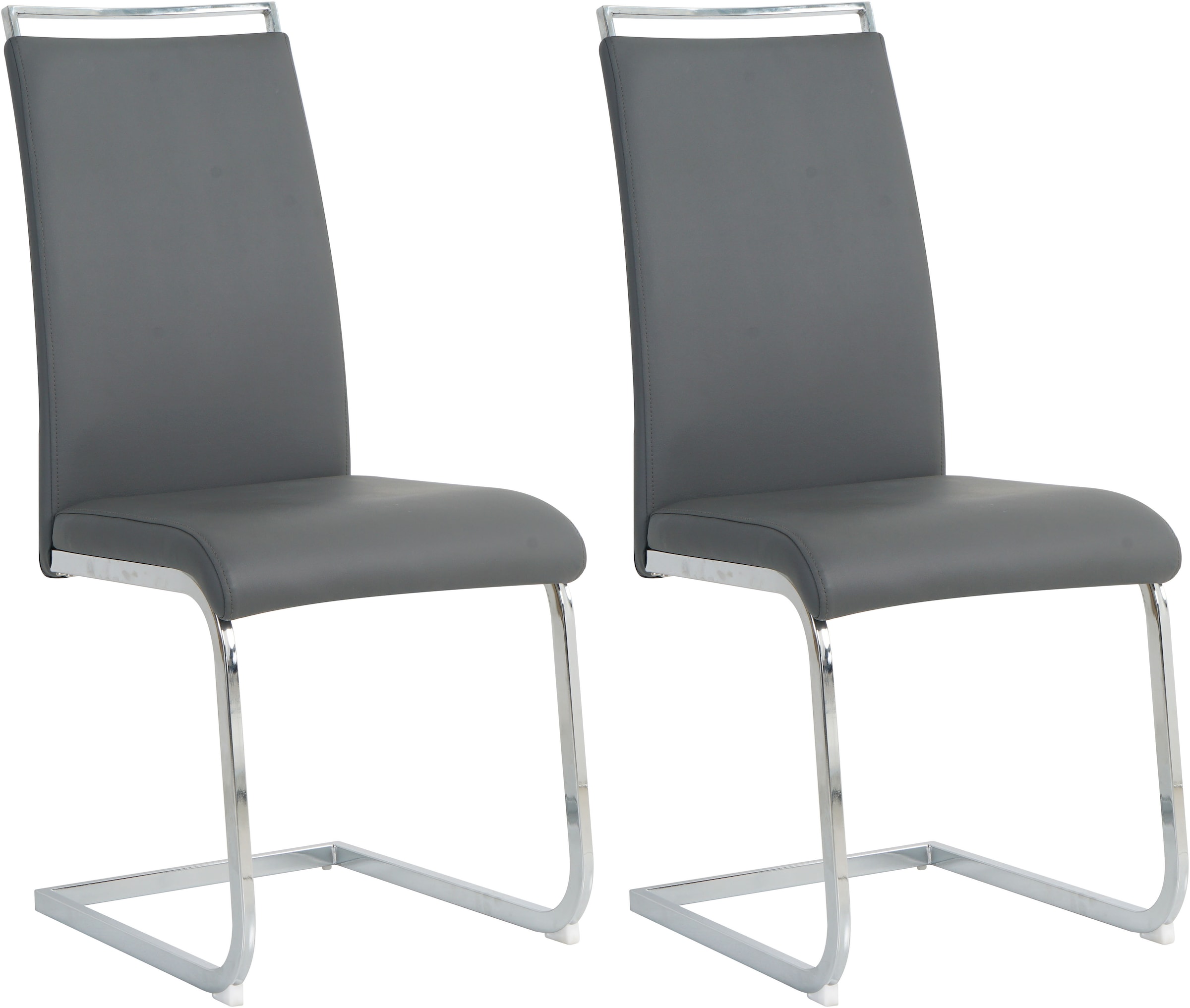 INOSIGN Freischwinger, (Set), 2 St., Kunstleder, mit Wellenunterfederung günstig online kaufen