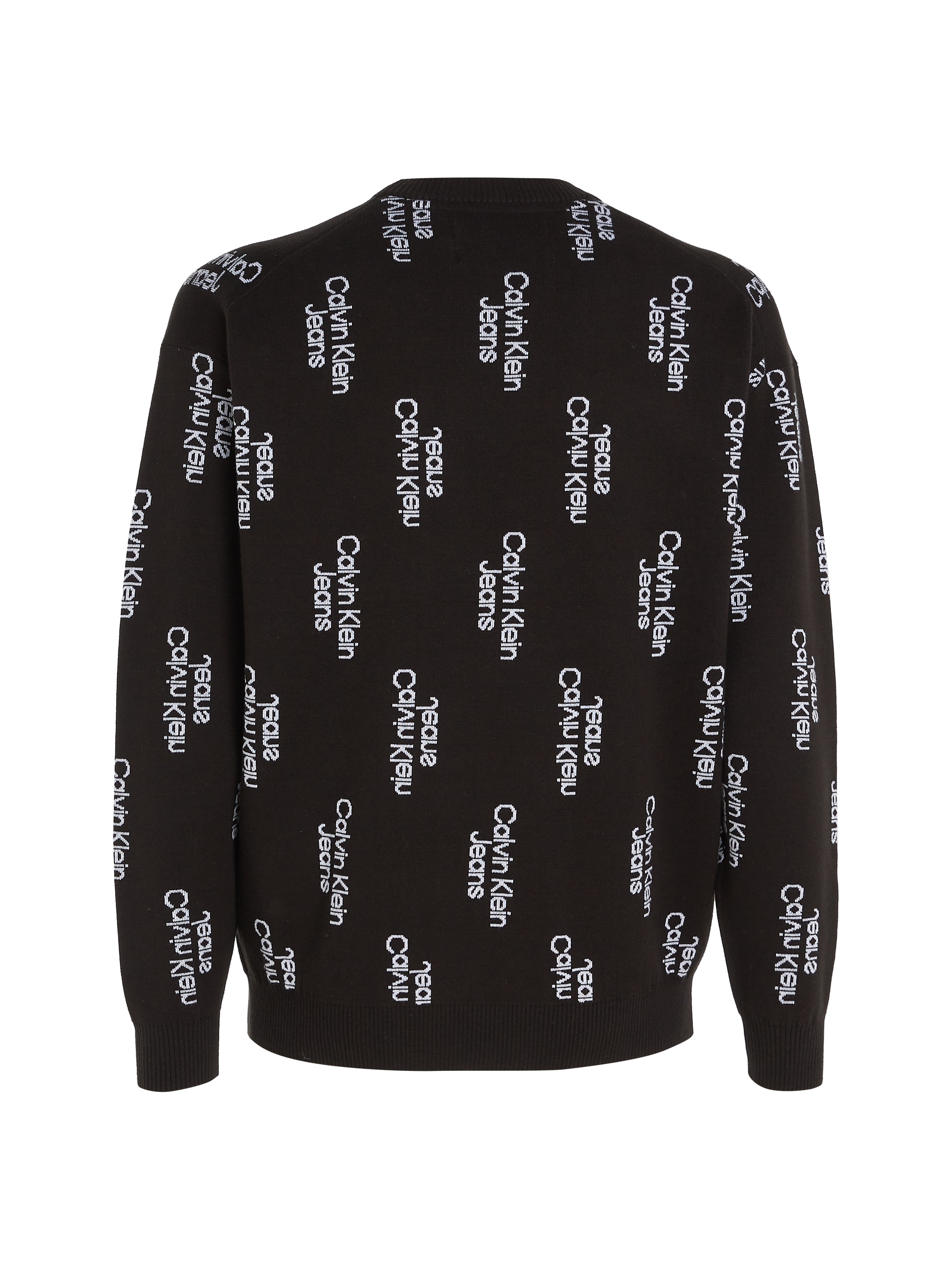 Calvin Klein Jeans Rundhalspullover »STACKED LOGO AOP SWEATER«