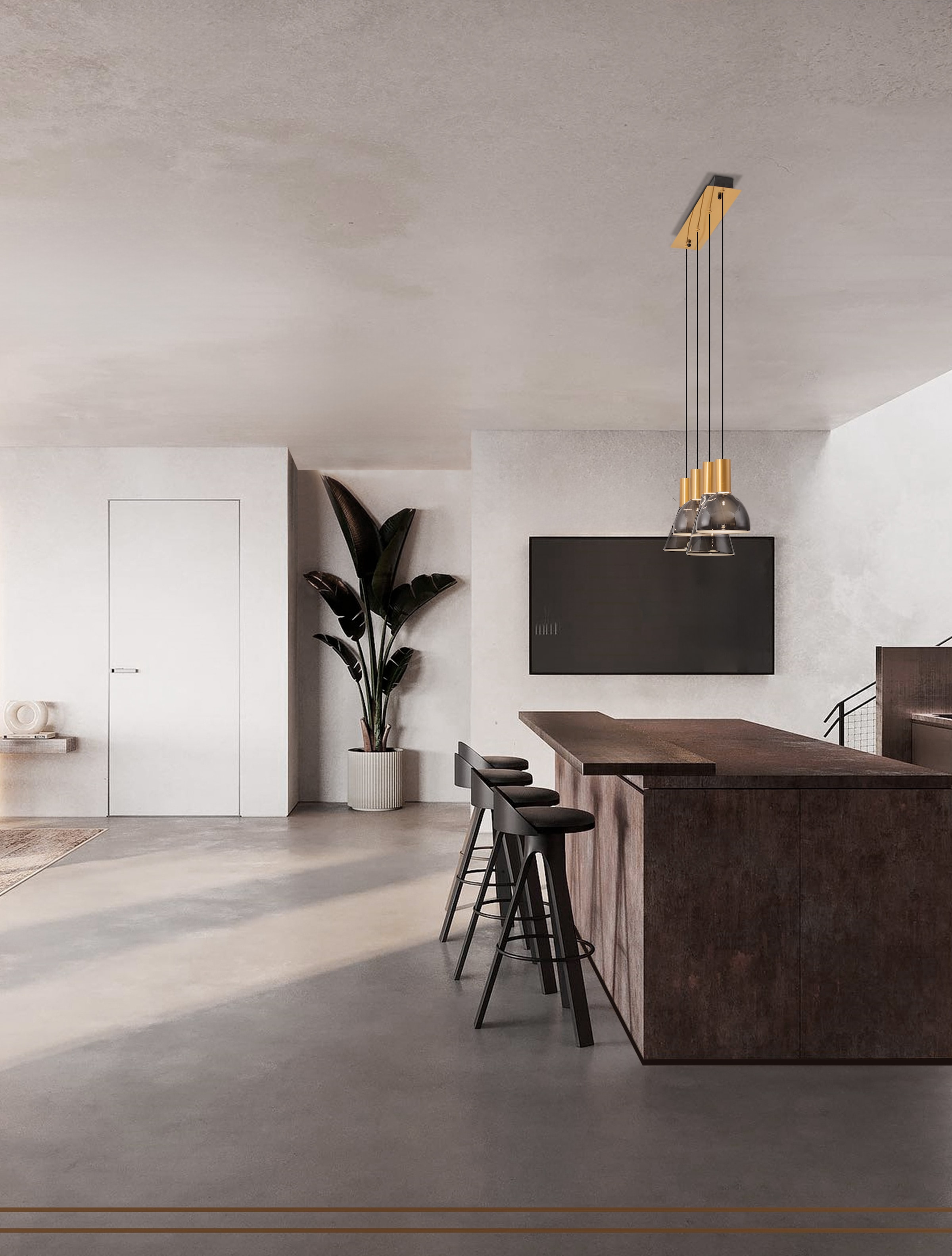 Nova Luce Pendelleuchte »VOI«, 4 flammig