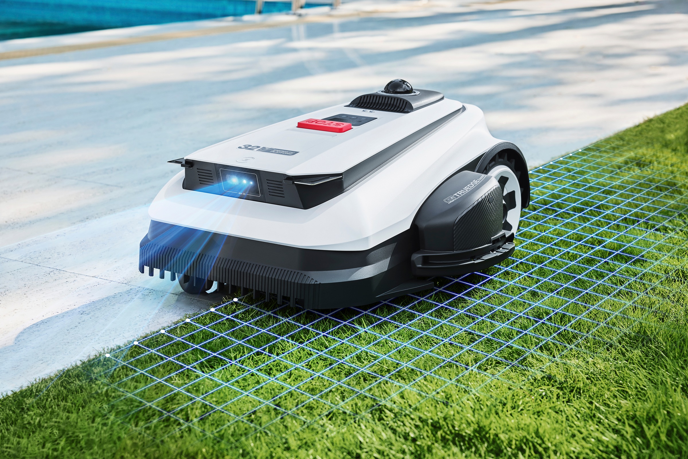 ECOVACS Rasenmähroboter »GOAT A1600 LiDAR PRO« Mäheffizienz von 400 m²/h, Trimmer (8500 rpm),   Dual-LiDAR Navigation, leistungsstarker 32-V Energieplattform