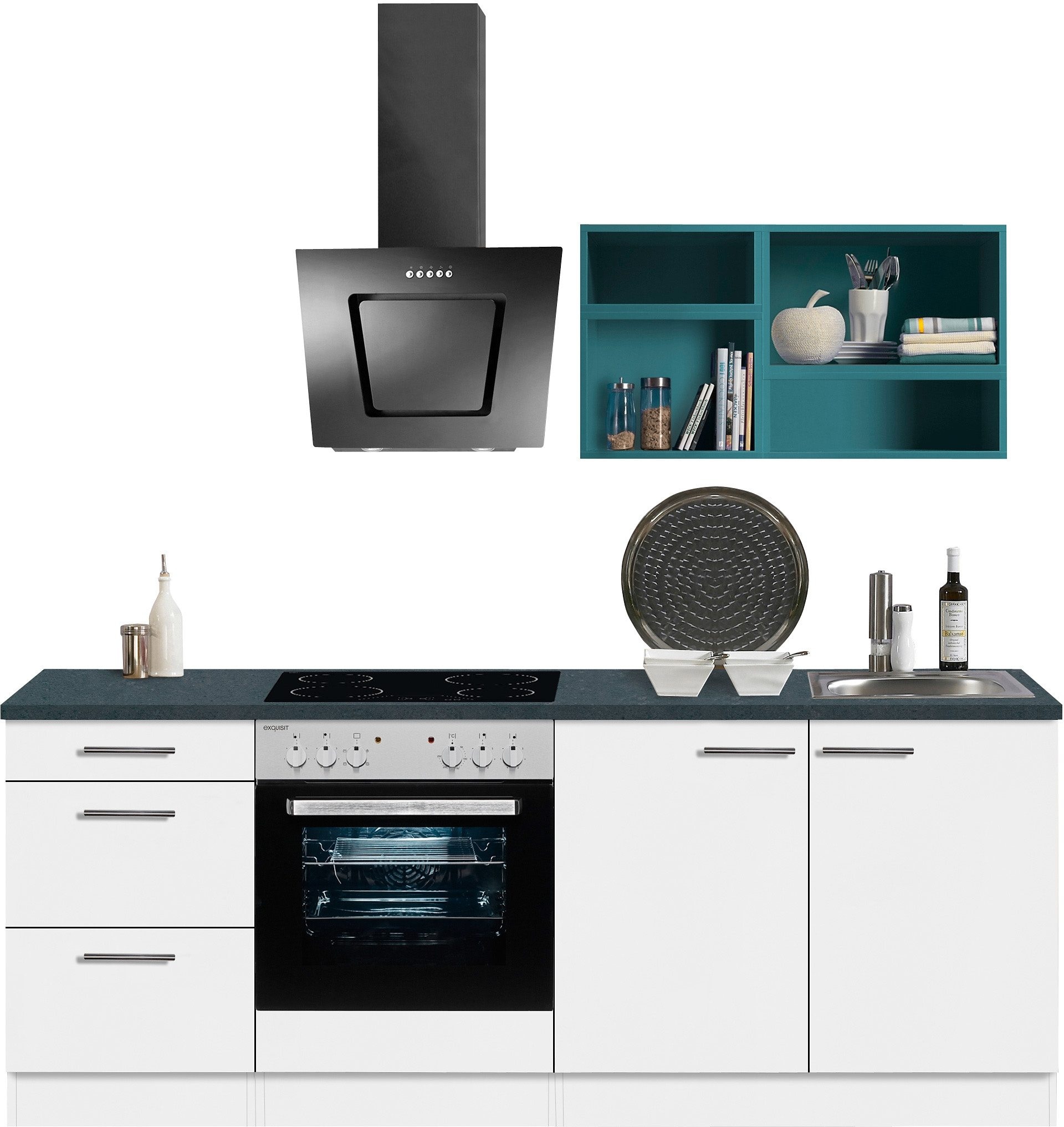 OPTIFIT Küchenzeile »Mini«, mit E-Geräten, Breite auf 210 cm Rechnung bestellen