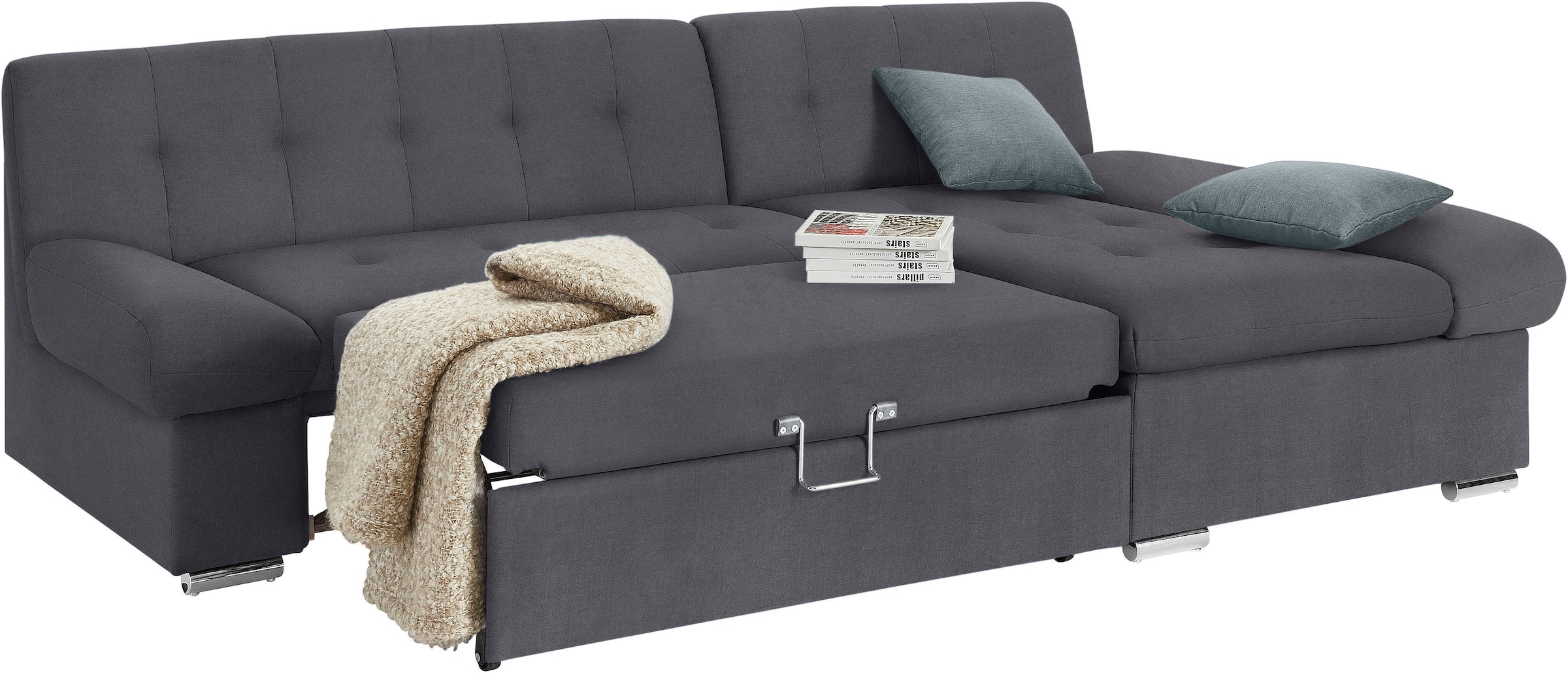 TRENDMANUFAKTUR Ecksofa »Reggae II, L-Form«, wahlweise mit Bettfunktion