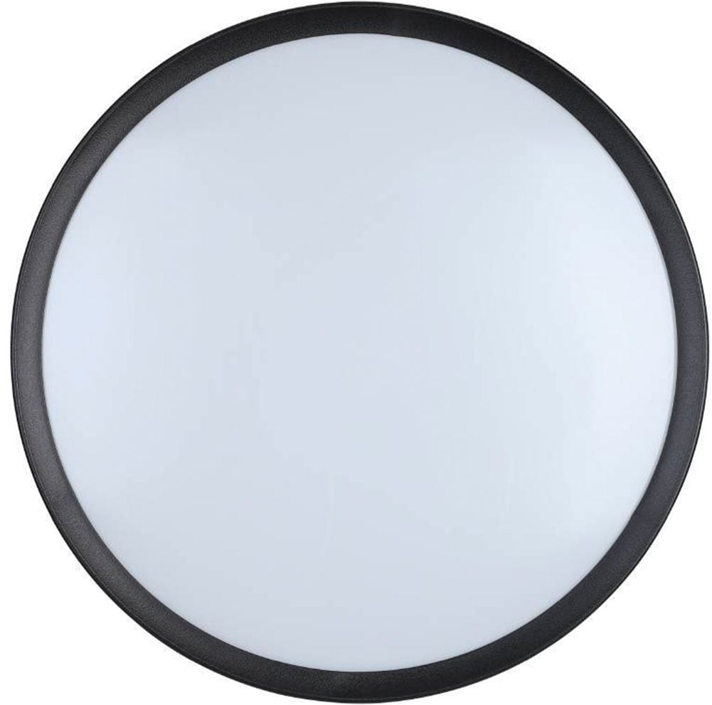 EGLO Deckenleuchte »MUSURITA Deckenlampe, Wohnzimmerlampe, schwarz, Stahl + Kunststoff«, 1 flammig, Leuchtmittel LED-Modul | LED wechselbar, LED Deckenlampe, Wohnzimmer, Schlafzimmer, Küche, Flur, modern, 34x6cm