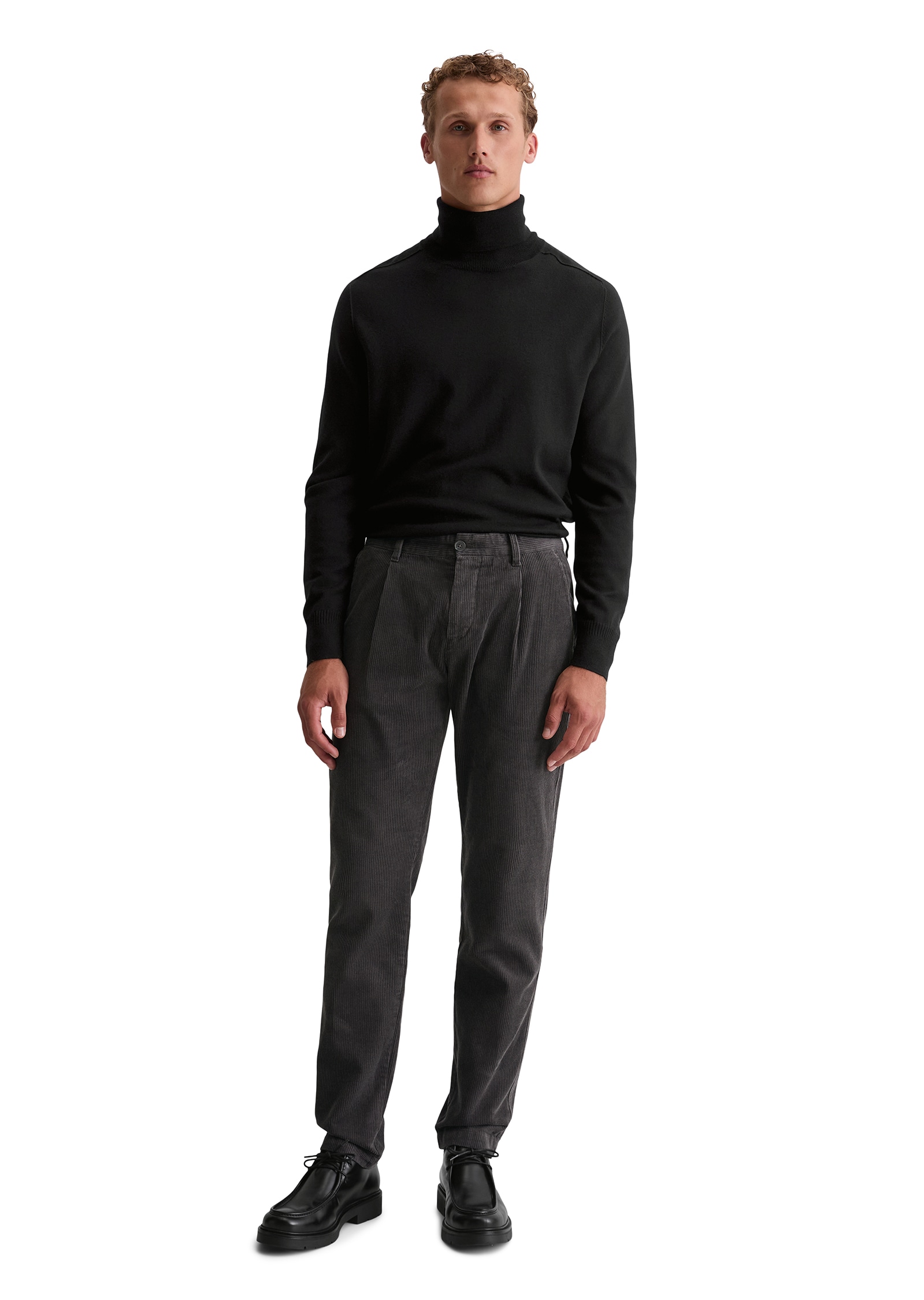 Marc O'Polo Cordhose »Osby Pleats«, tapered fit, aus reiner Bio-Baumwolle