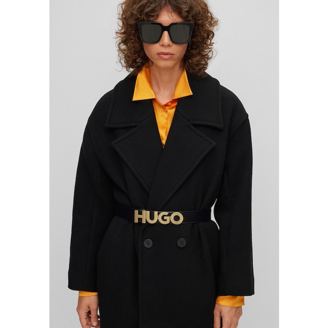 HUGO Ledergürtel, mit Logo-Schliesse kaufen